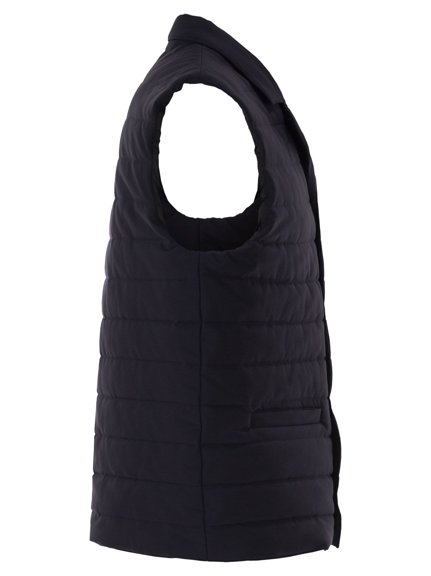 Fay Men Quilted Stretch Nylon Waistcoat