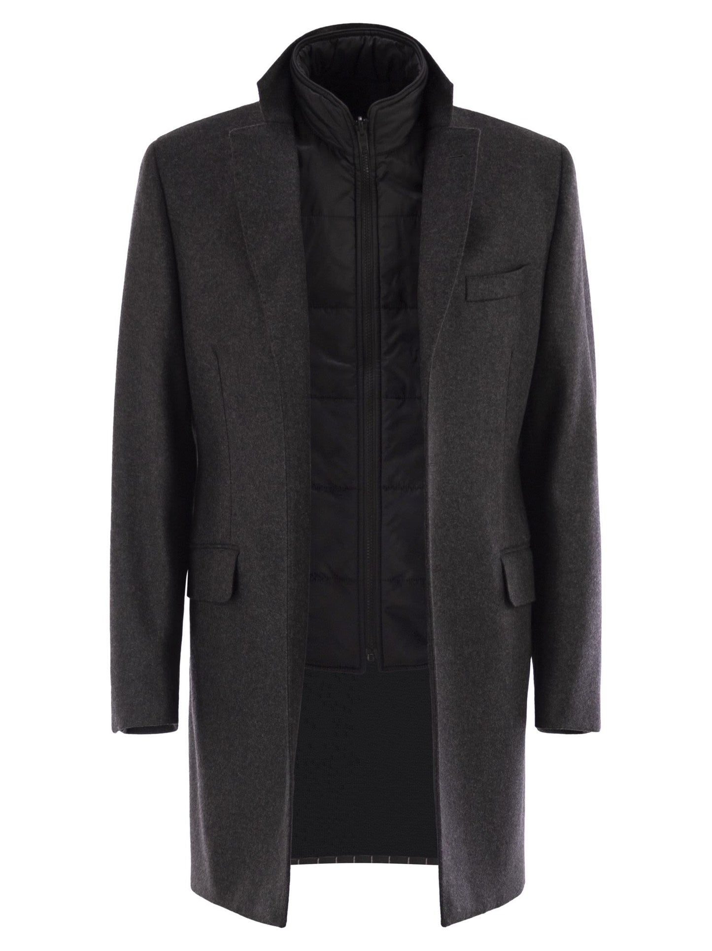Fay Men Double Coat In Wool And Cashmere Cloth FAY