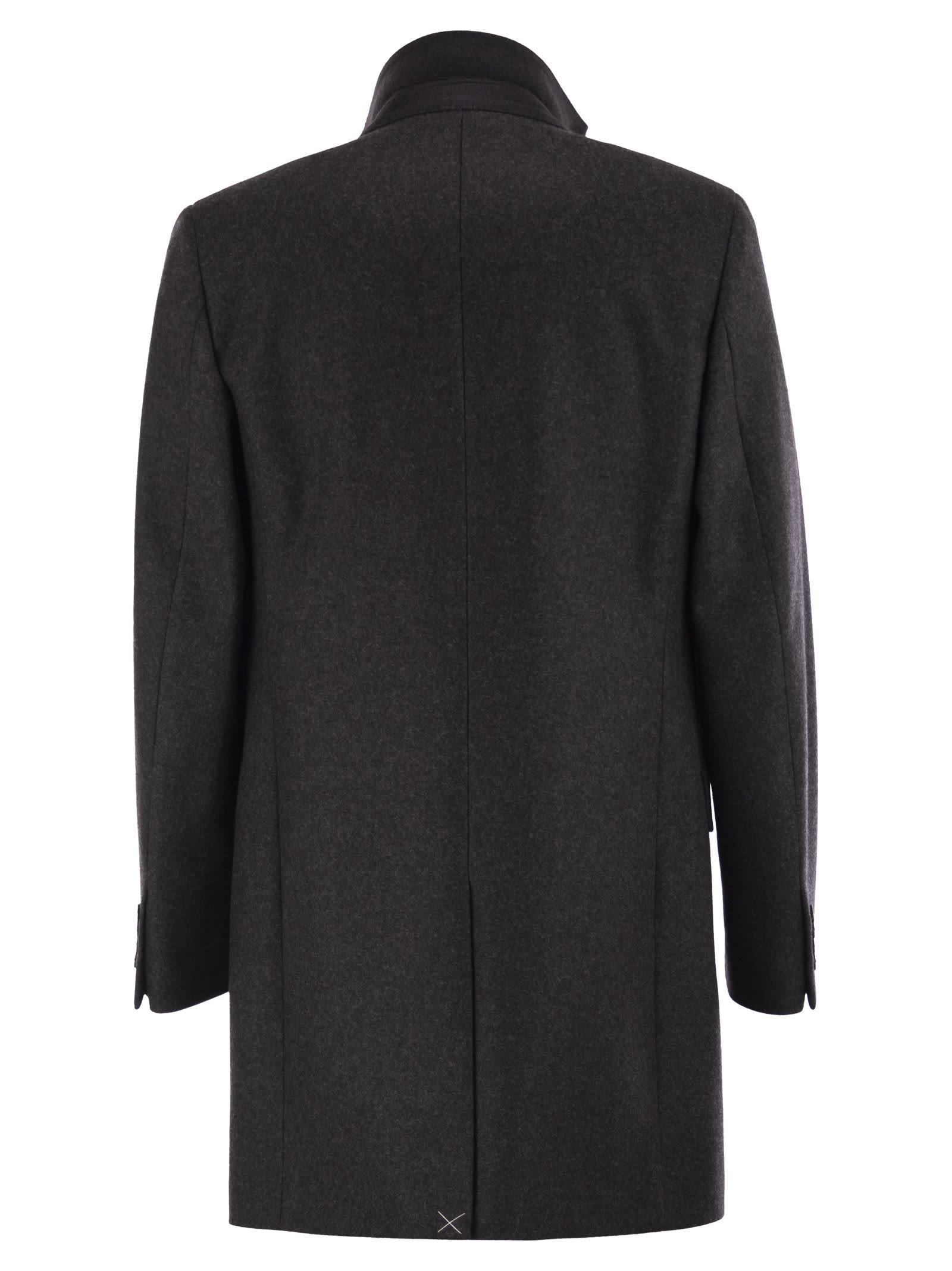 Fay Men Double Coat In Wool And Cashmere Cloth FAY