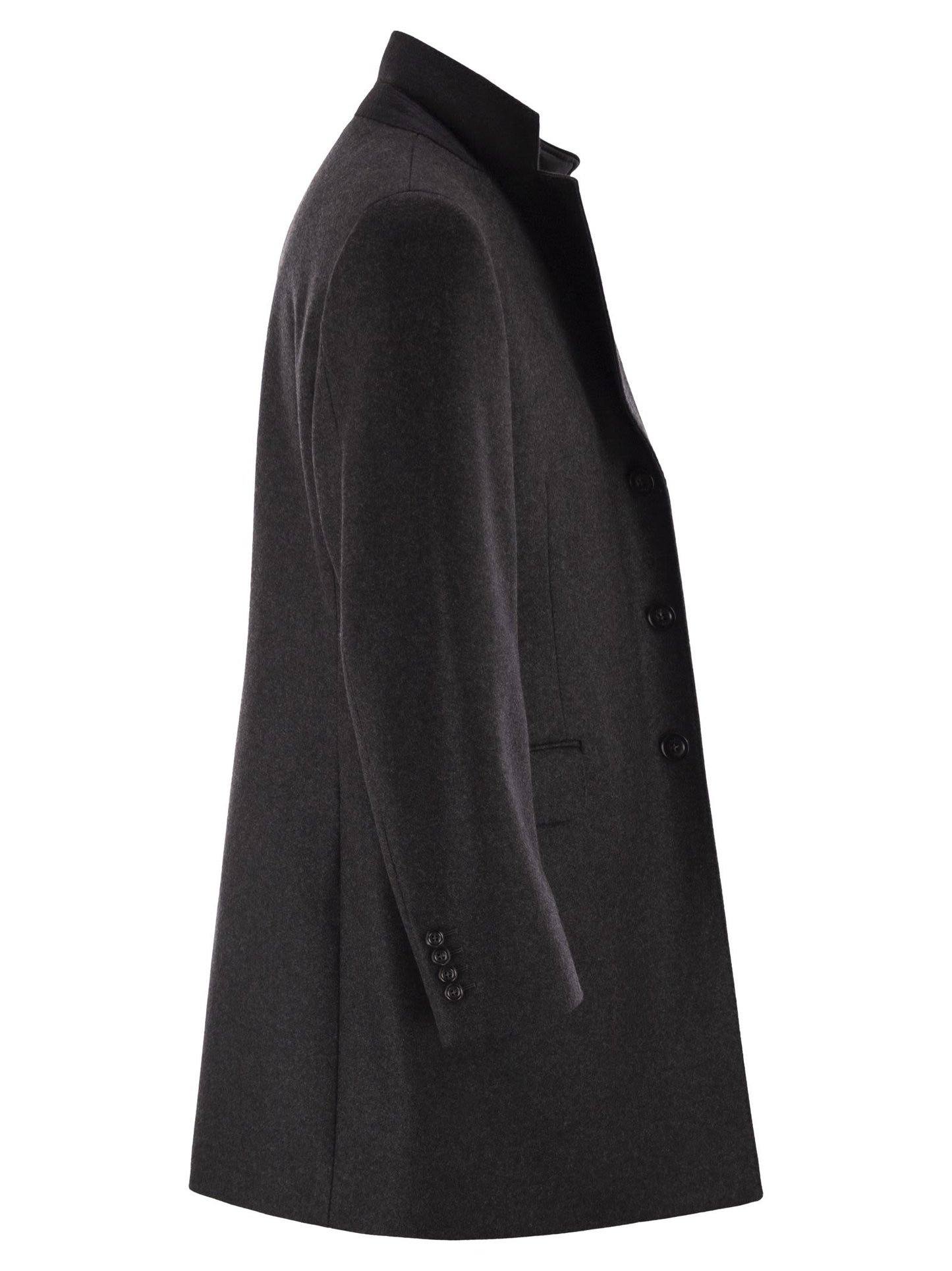 Fay Men Double Coat In Wool And Cashmere Cloth FAY
