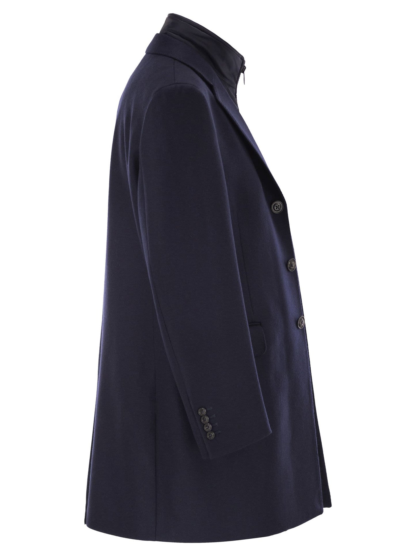Fay Men Double Coat In Wool And Cashmere Cloth FAY