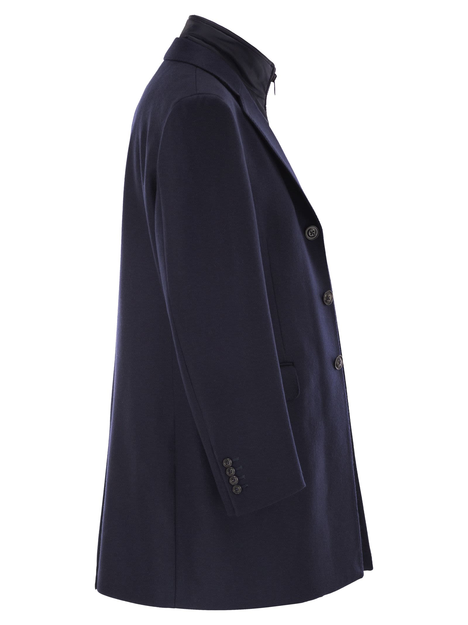Fay Men Double Coat In Wool And Cashmere Cloth FAY