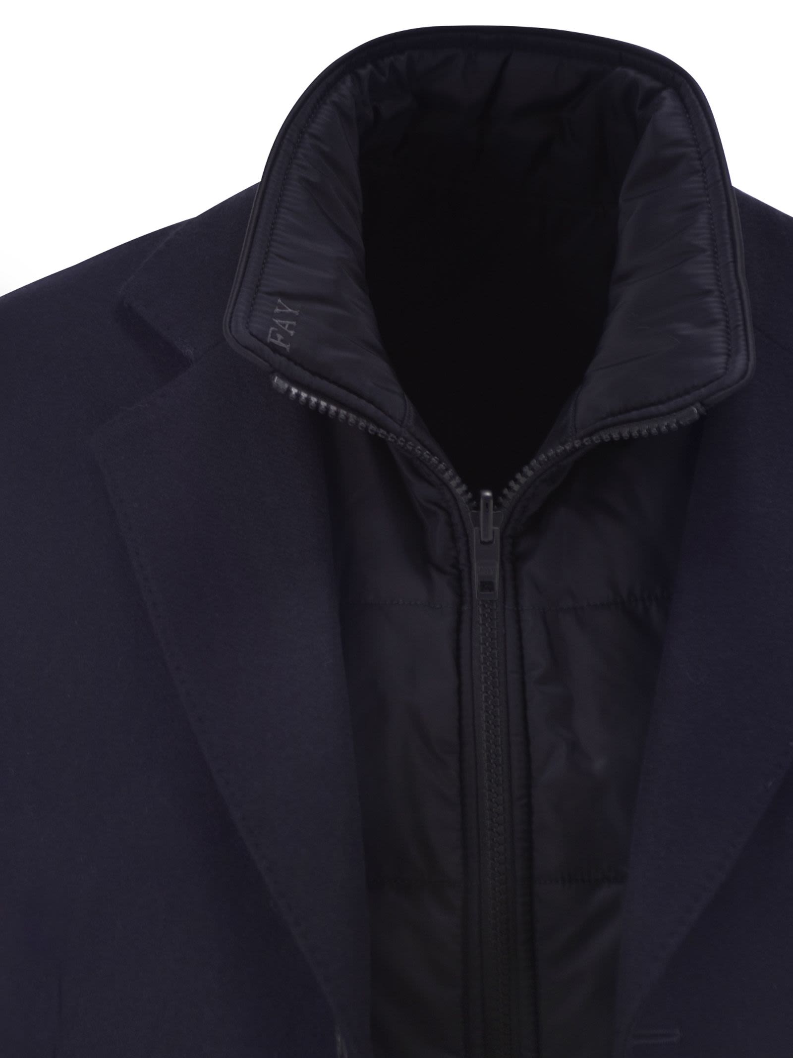 Fay Men Double Coat In Wool And Cashmere Cloth FAY
