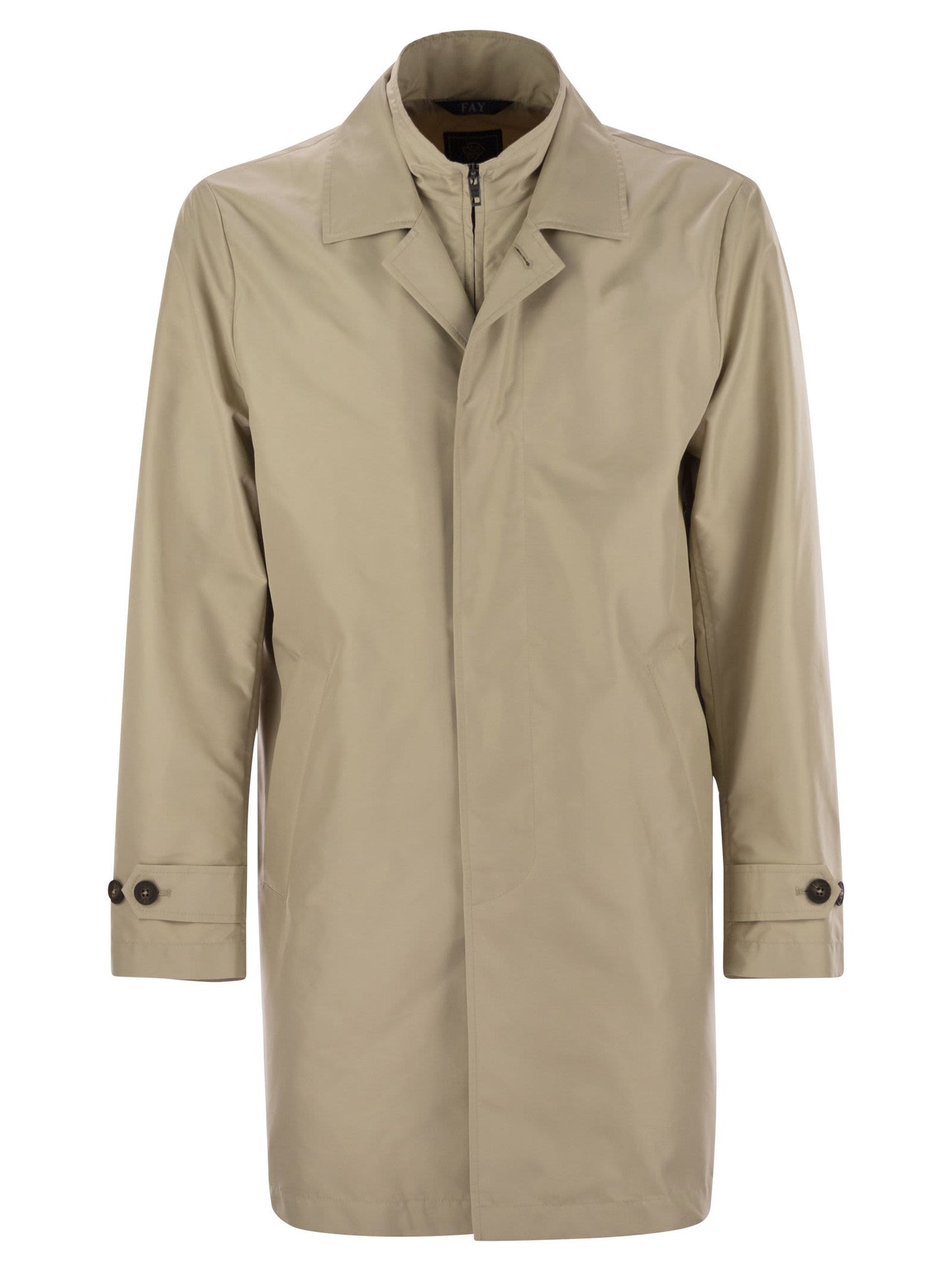 Fay Men Morning Coat In Technical Cotton FAY