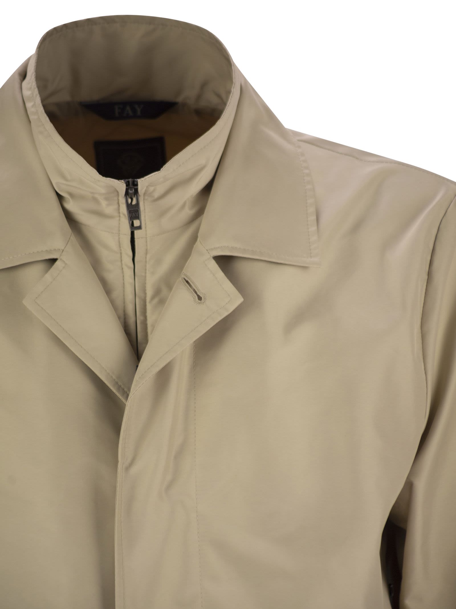 Fay Men Morning Coat In Technical Cotton FAY