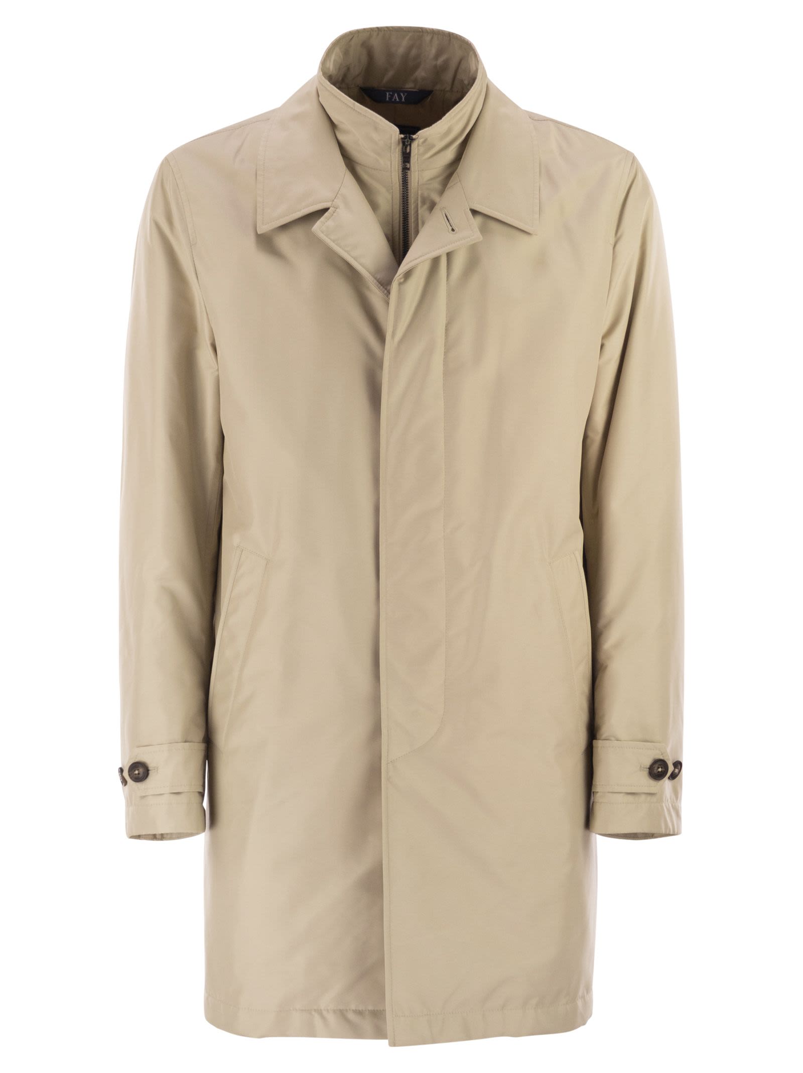 Fay Men Morning Coat In Technical Poplin FAY