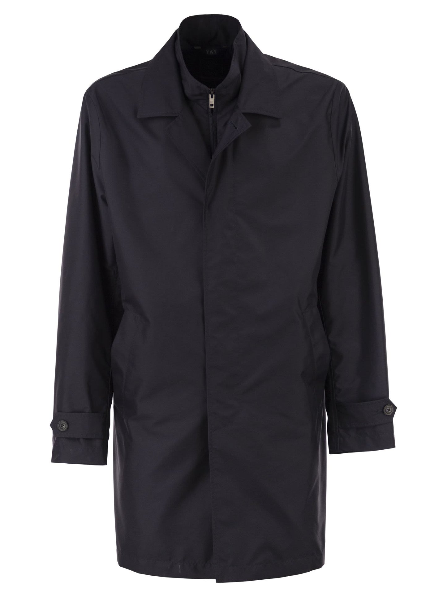 Fay Men Morning Coat In Water-Repellent Technical Poplin FAY