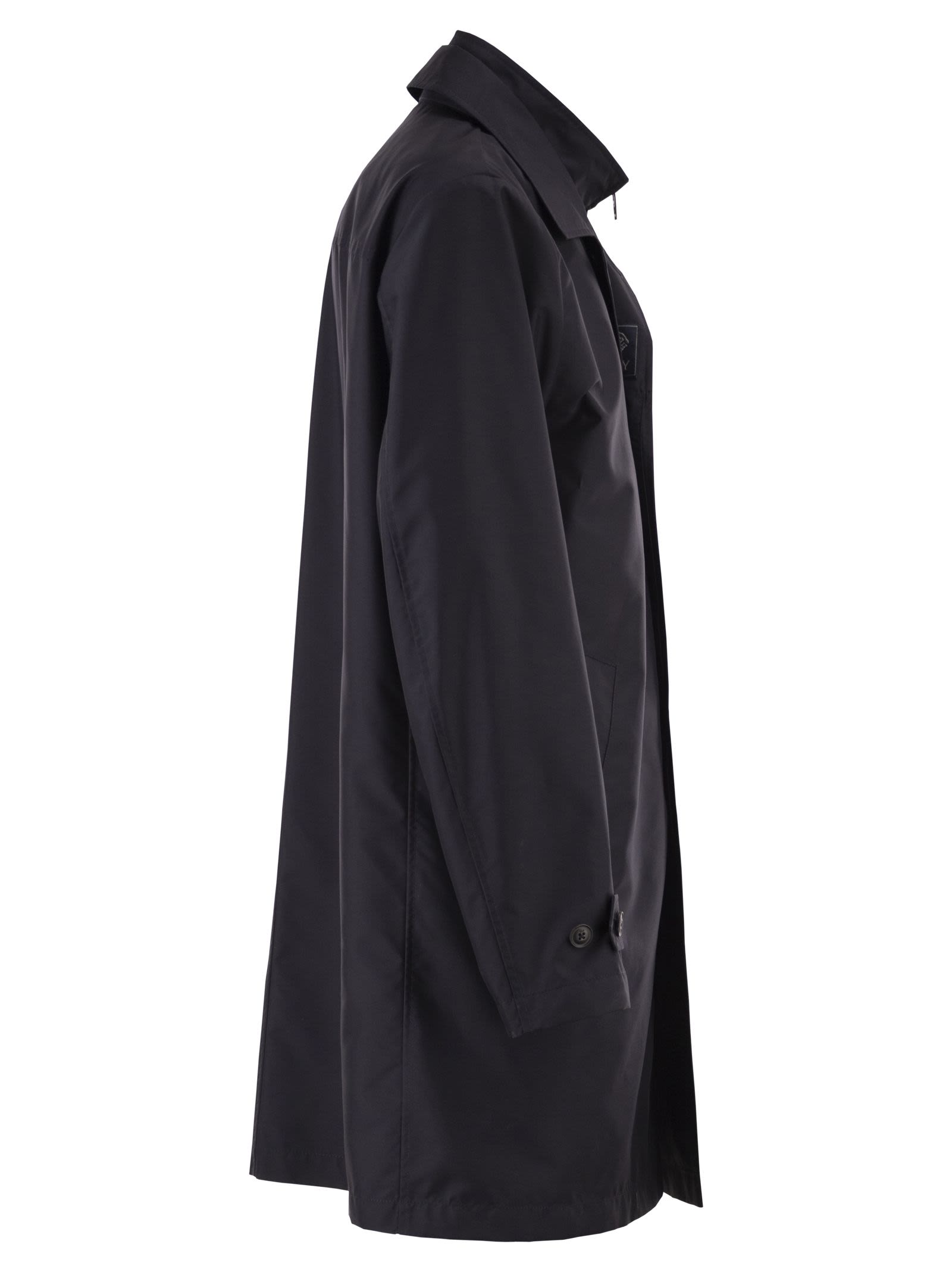 Fay Men Morning Coat In Water-Repellent Technical Poplin FAY