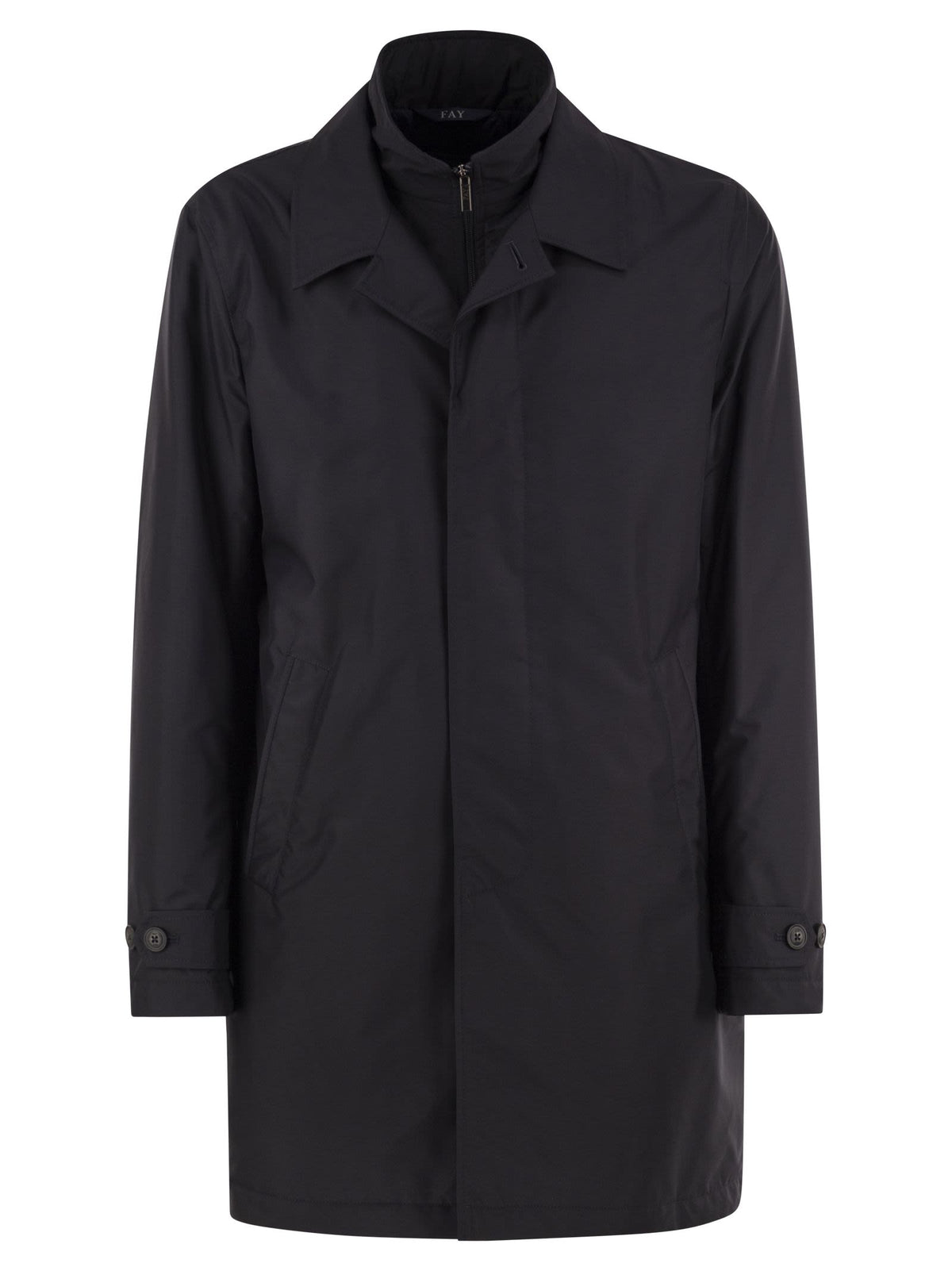 Fay Men Morning Coat - Padded Technical Fabric Coat FAY