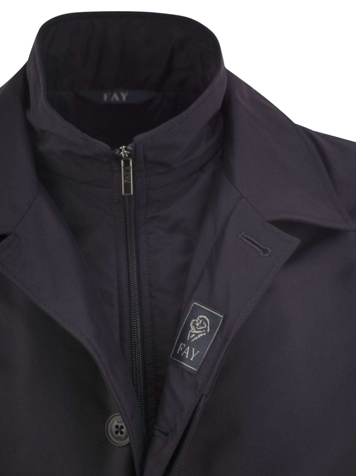 Fay Men Morning Coat - Padded Technical Fabric Coat FAY