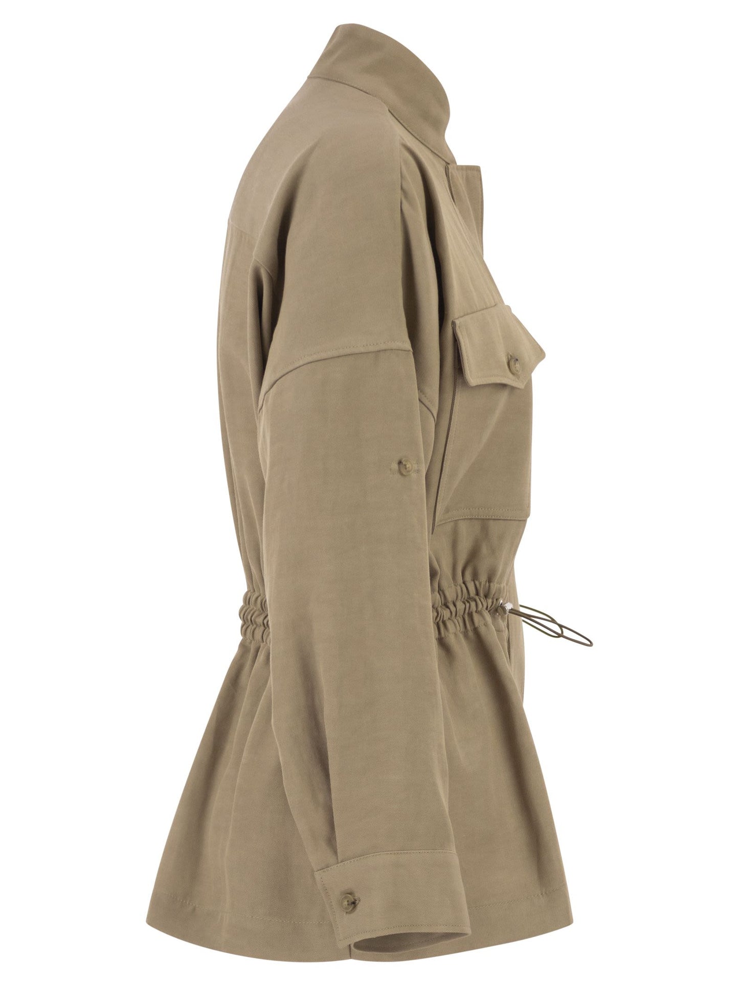 Fay Women Overshirt In Viscose And Washed Linen FAY