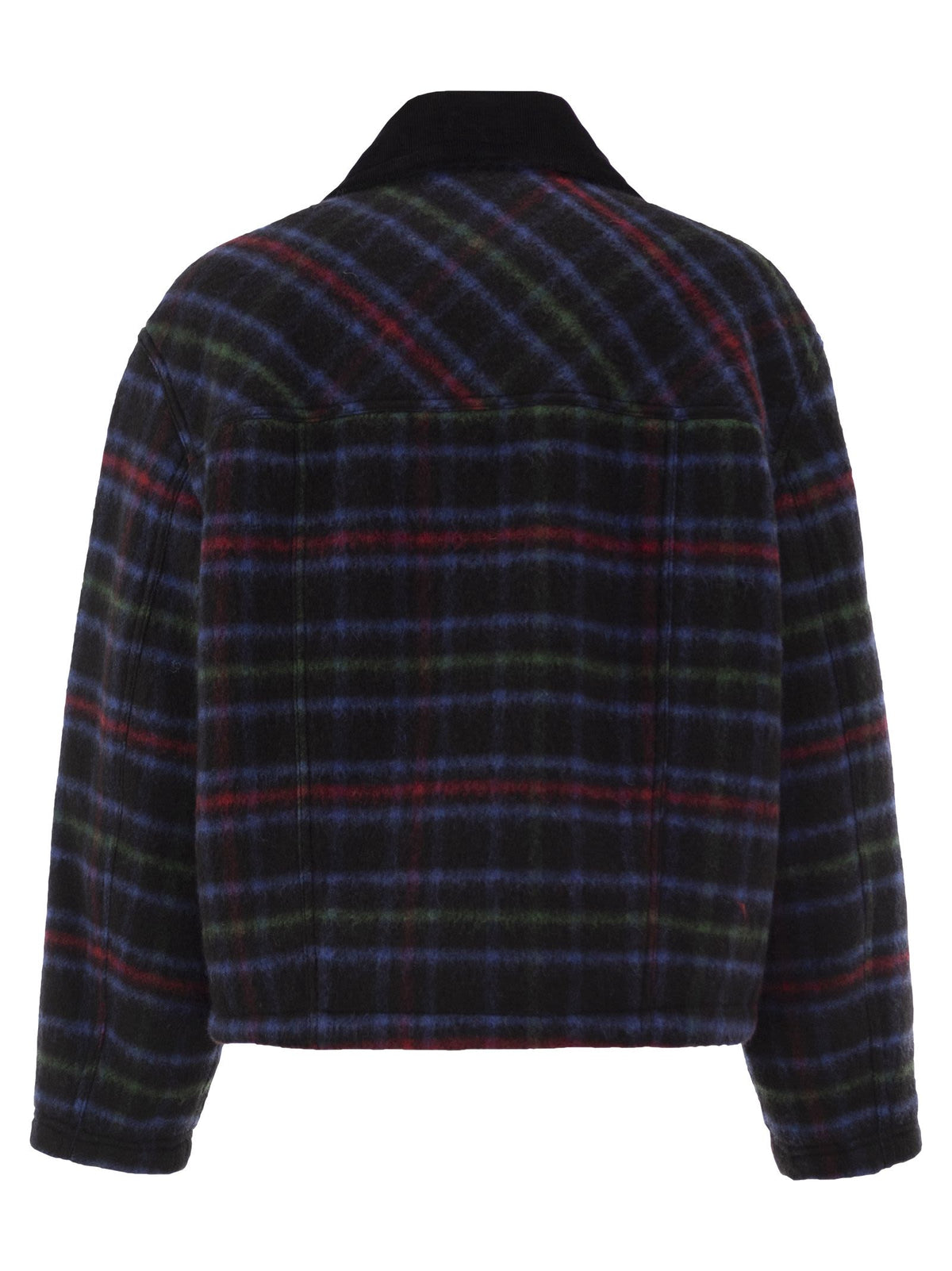 Fay Women Checked Wool-Blend Jacket With Hook Fastenings FAY