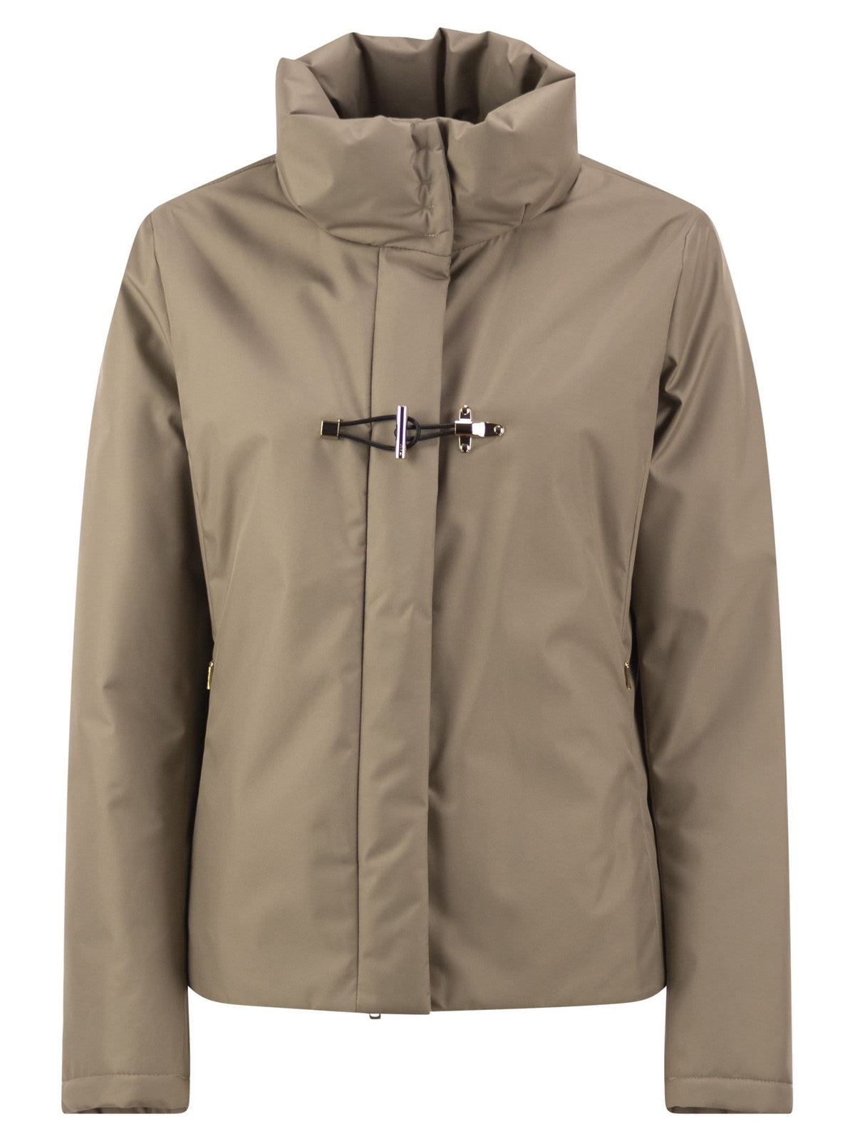 Fay Women Padded Jacket With High Collar And Fay Hook Fastening FAY