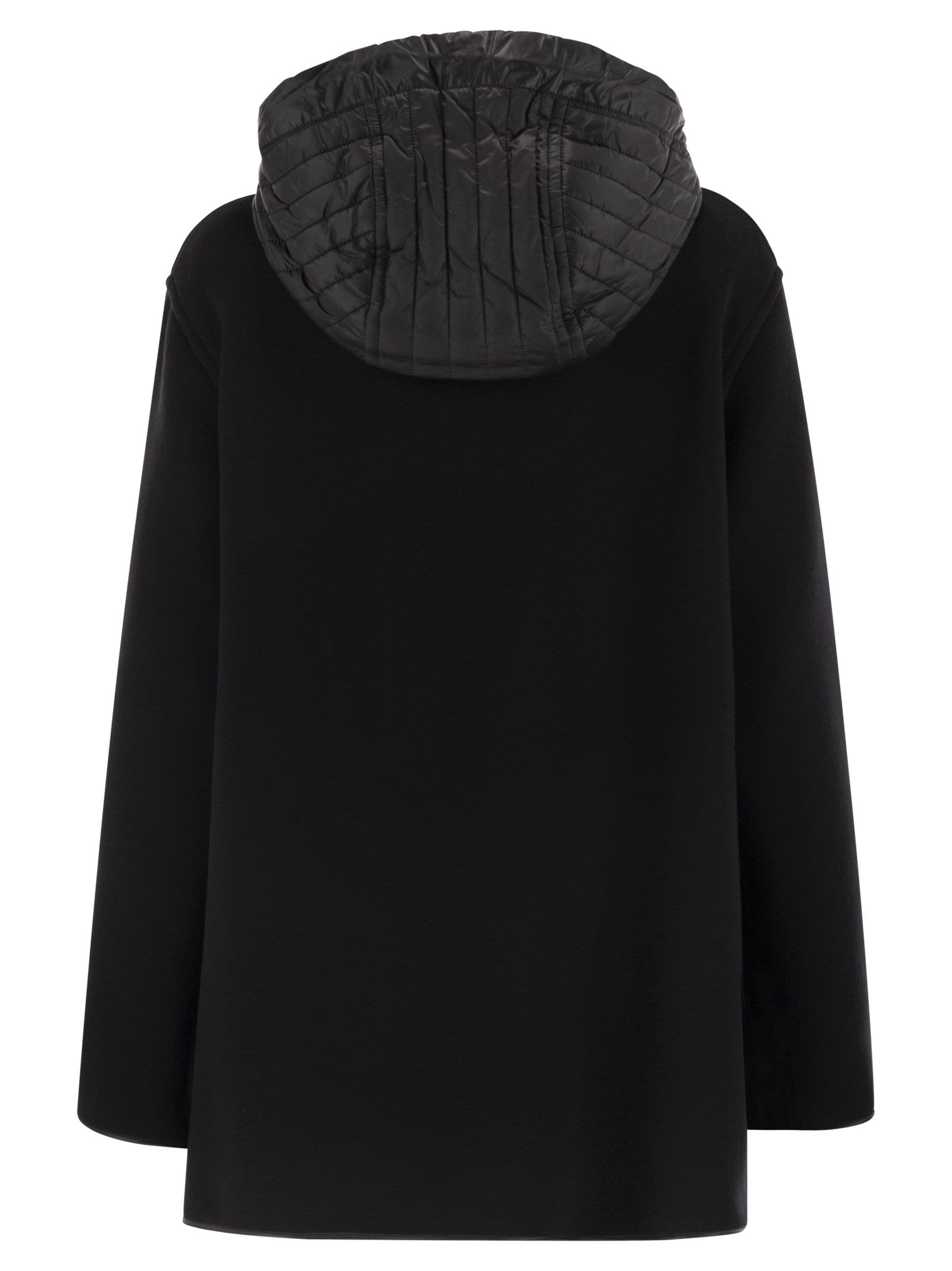 Fay Women Two-Material Wool And Cashmere Caban Coat FAY