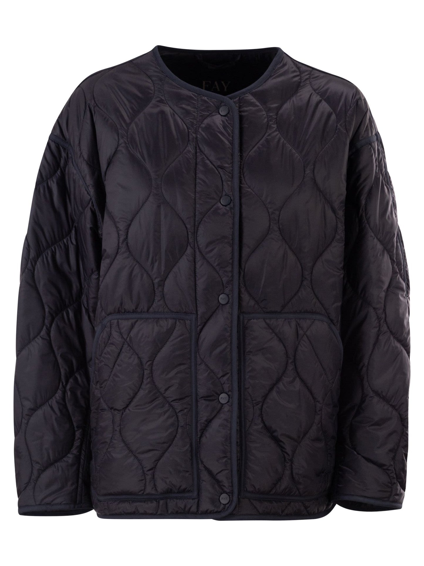 Fay Women Technical Fabric Jacket With Onion Quilting FAY