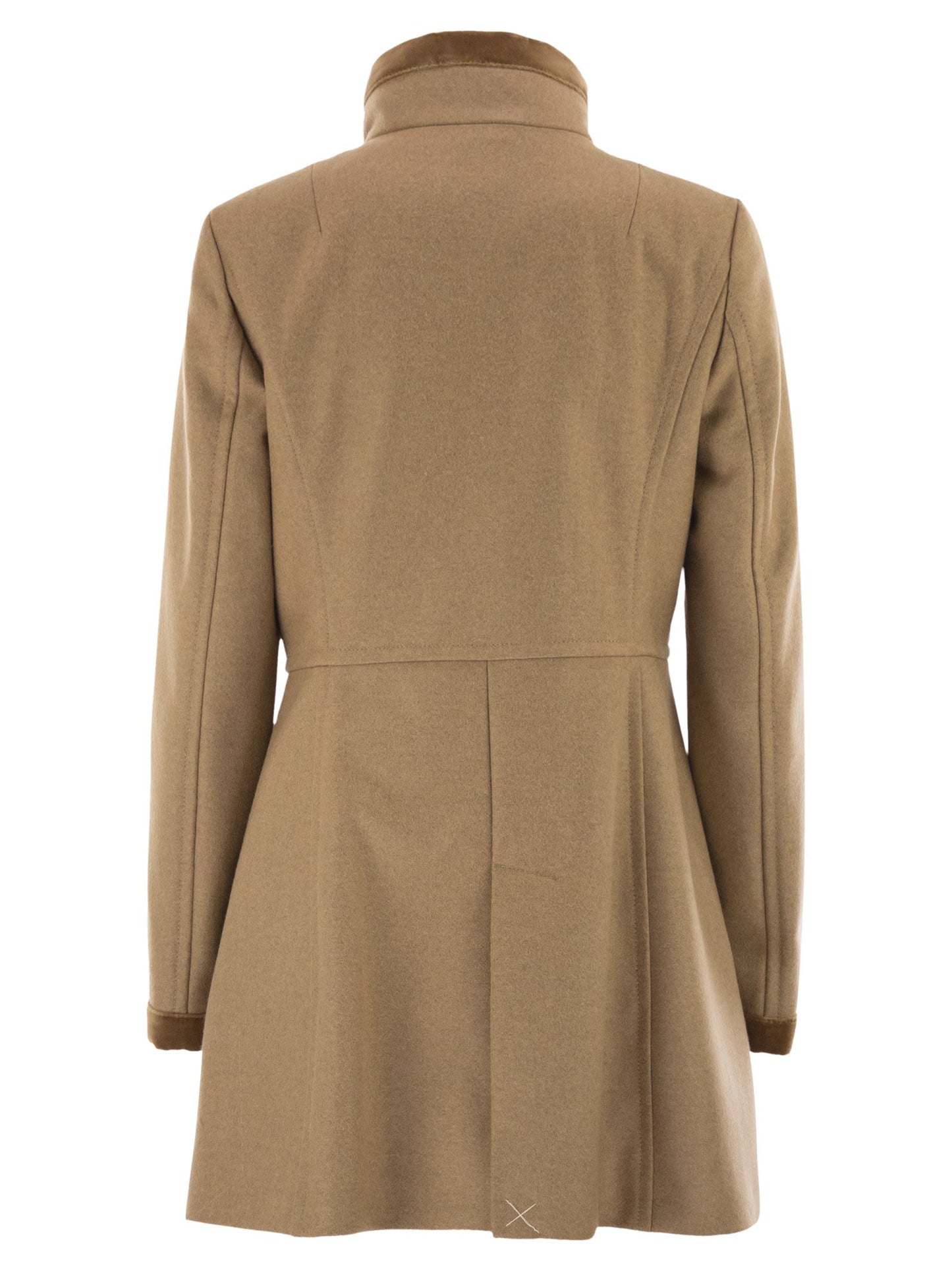 Fay Women Virginia Coat In Mélange Wool Cloth FAY