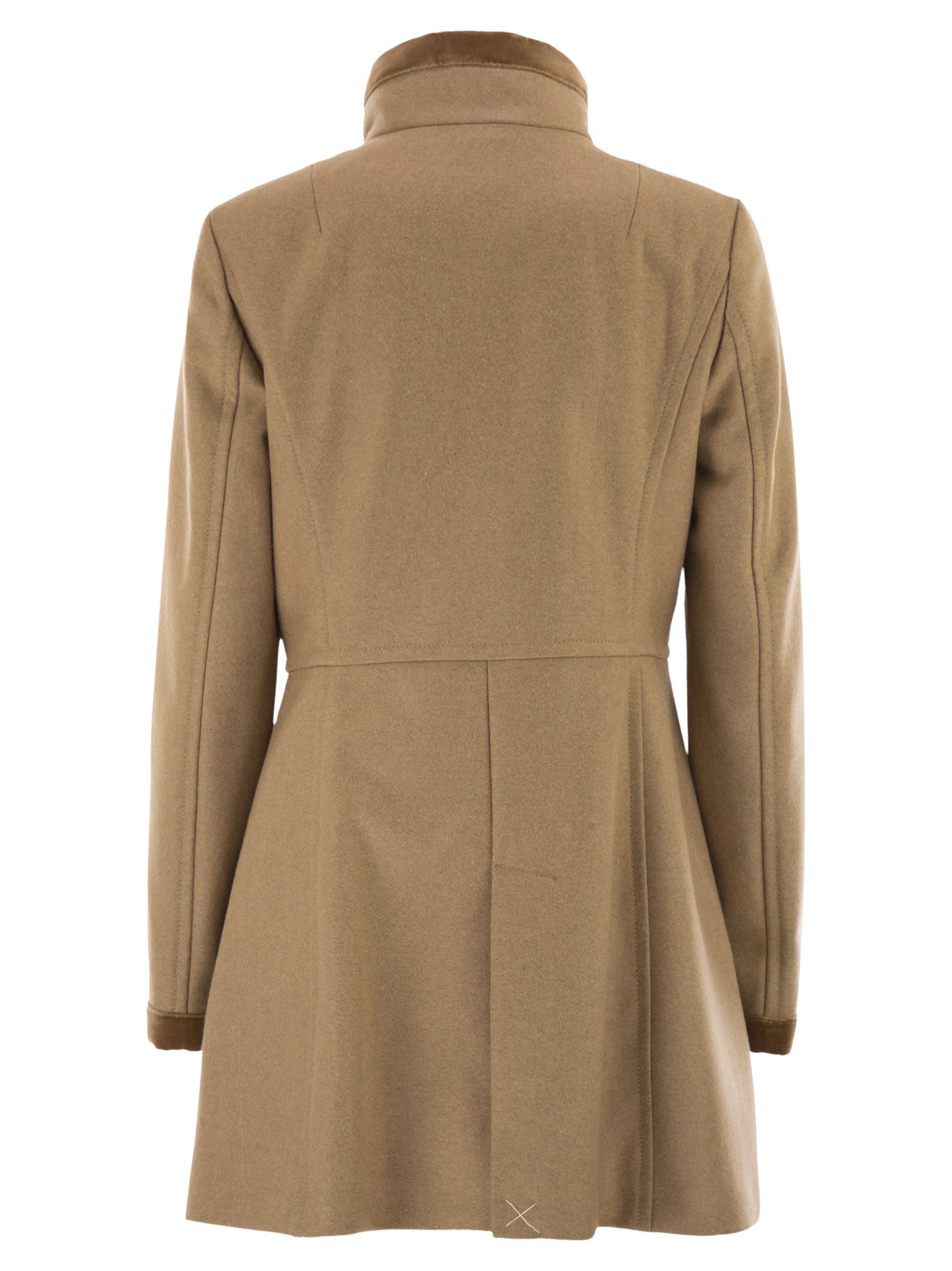 Fay Women Virginia Coat In Mélange Wool Cloth FAY