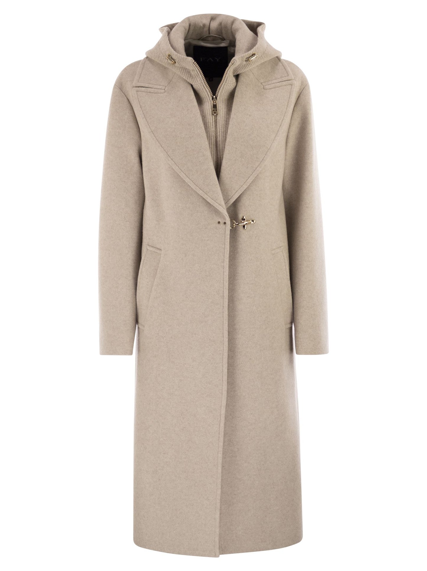 Fay Women Double Front Wool Jersey Coat FAY