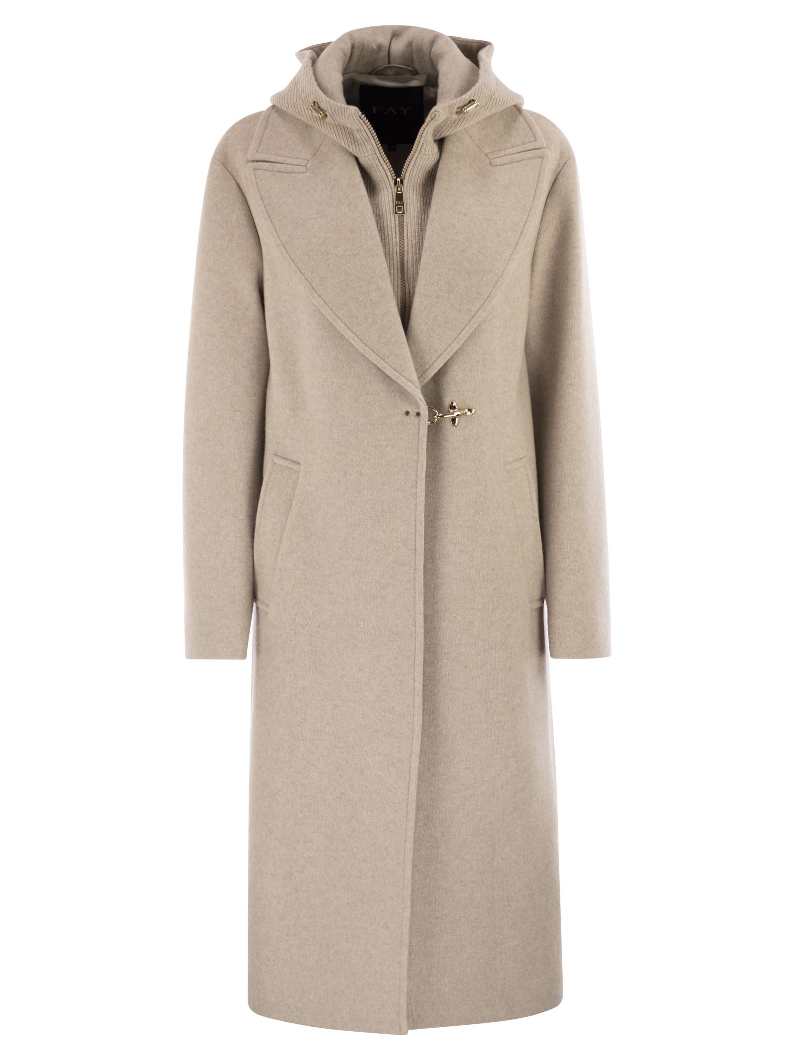 Fay Women Double Front Wool Jersey Coat FAY