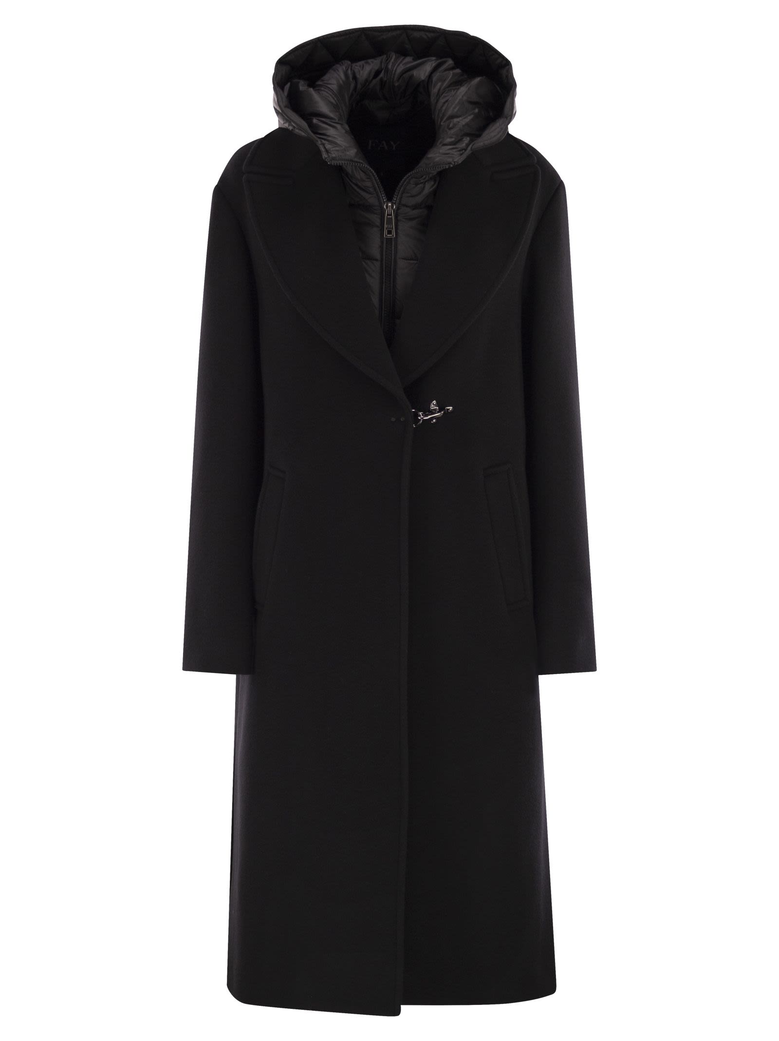 Fay Women Double Front Coat In Wool And Cashmere FAY