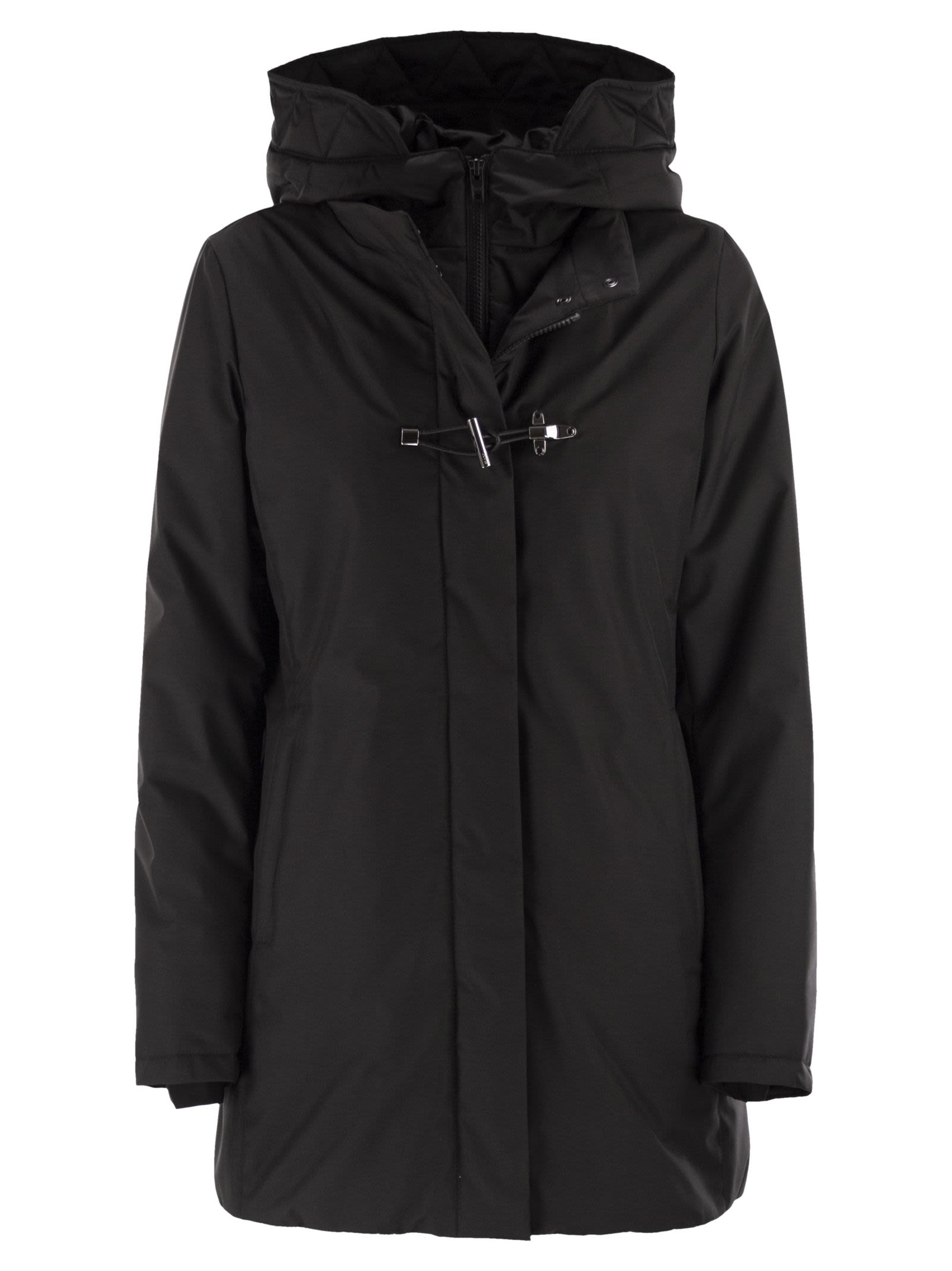 Fay Women Technical Gabardine Toggle Coat FAY
