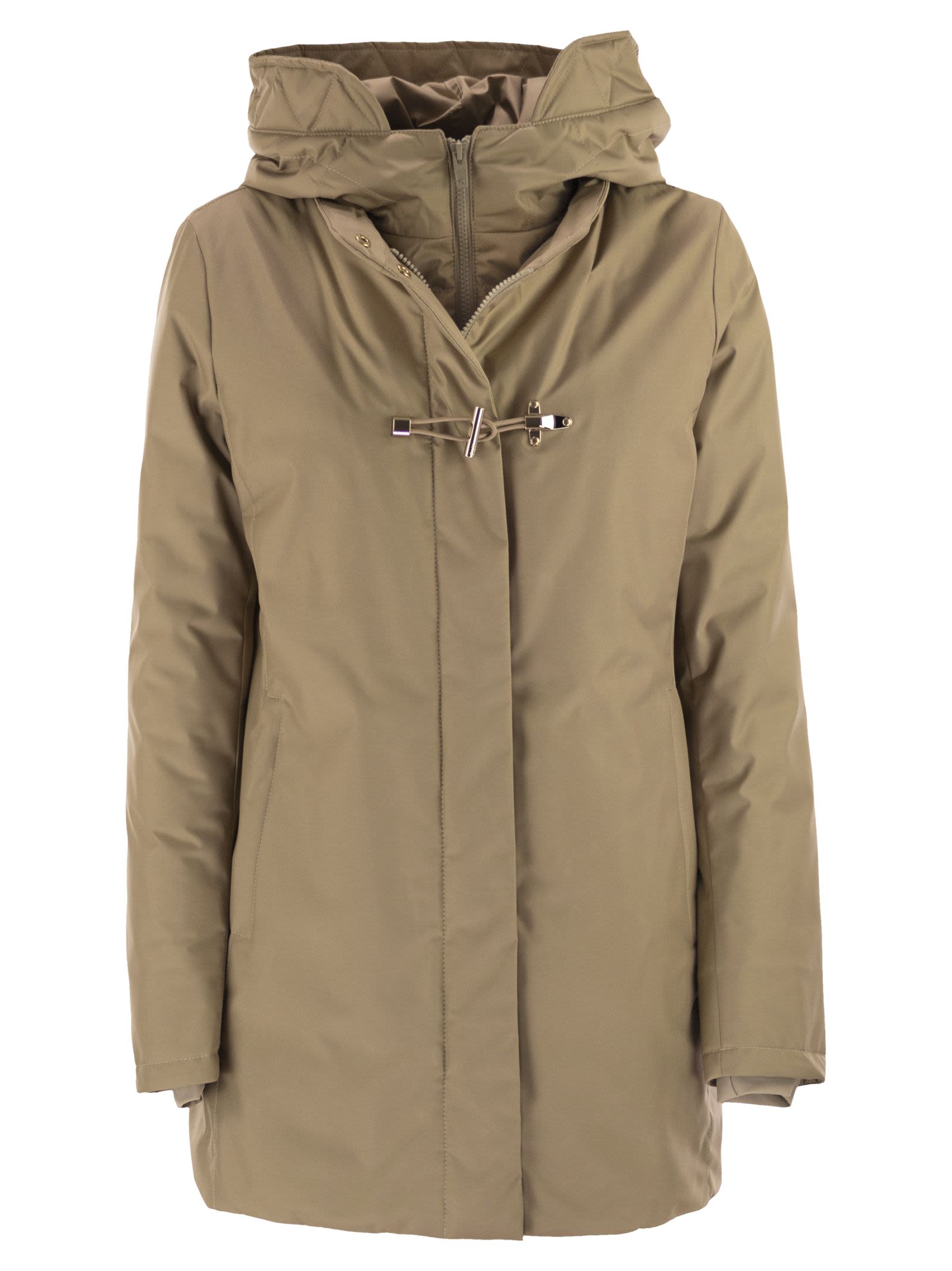 Fay Women Technical Gabardine Toggle Coat FAY