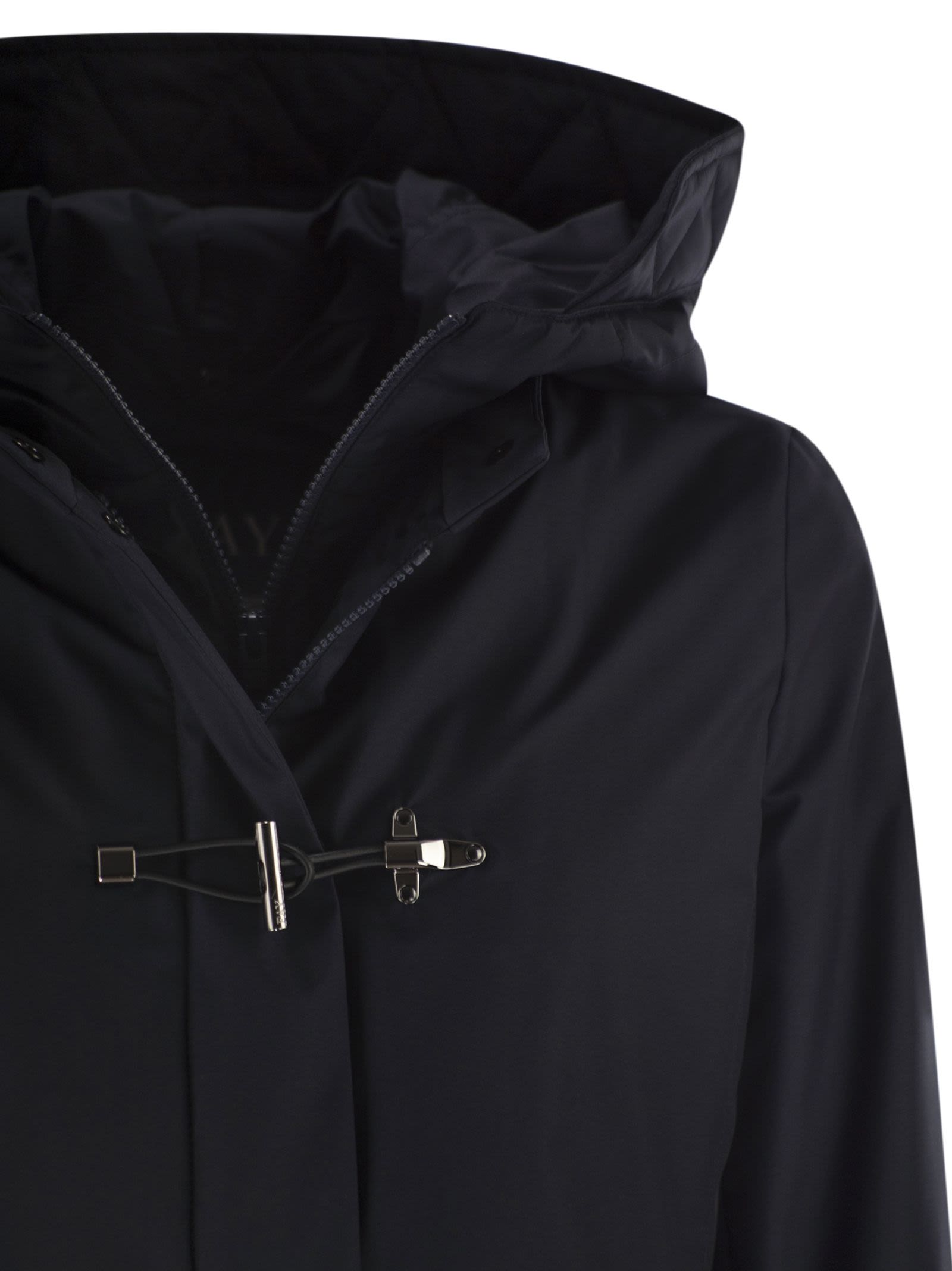 Fay Women Technical Gabardine Toggle Coat FAY