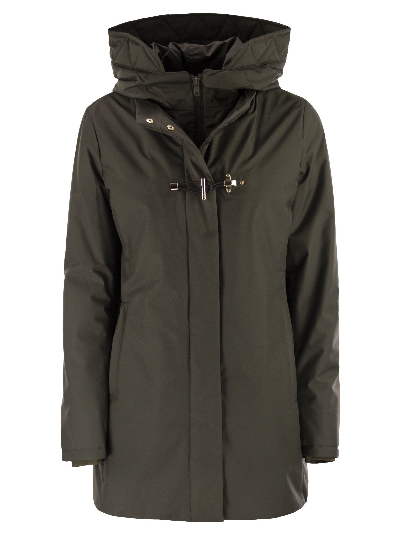 Fay Women Technical Gabardine Toggle Coat FAY