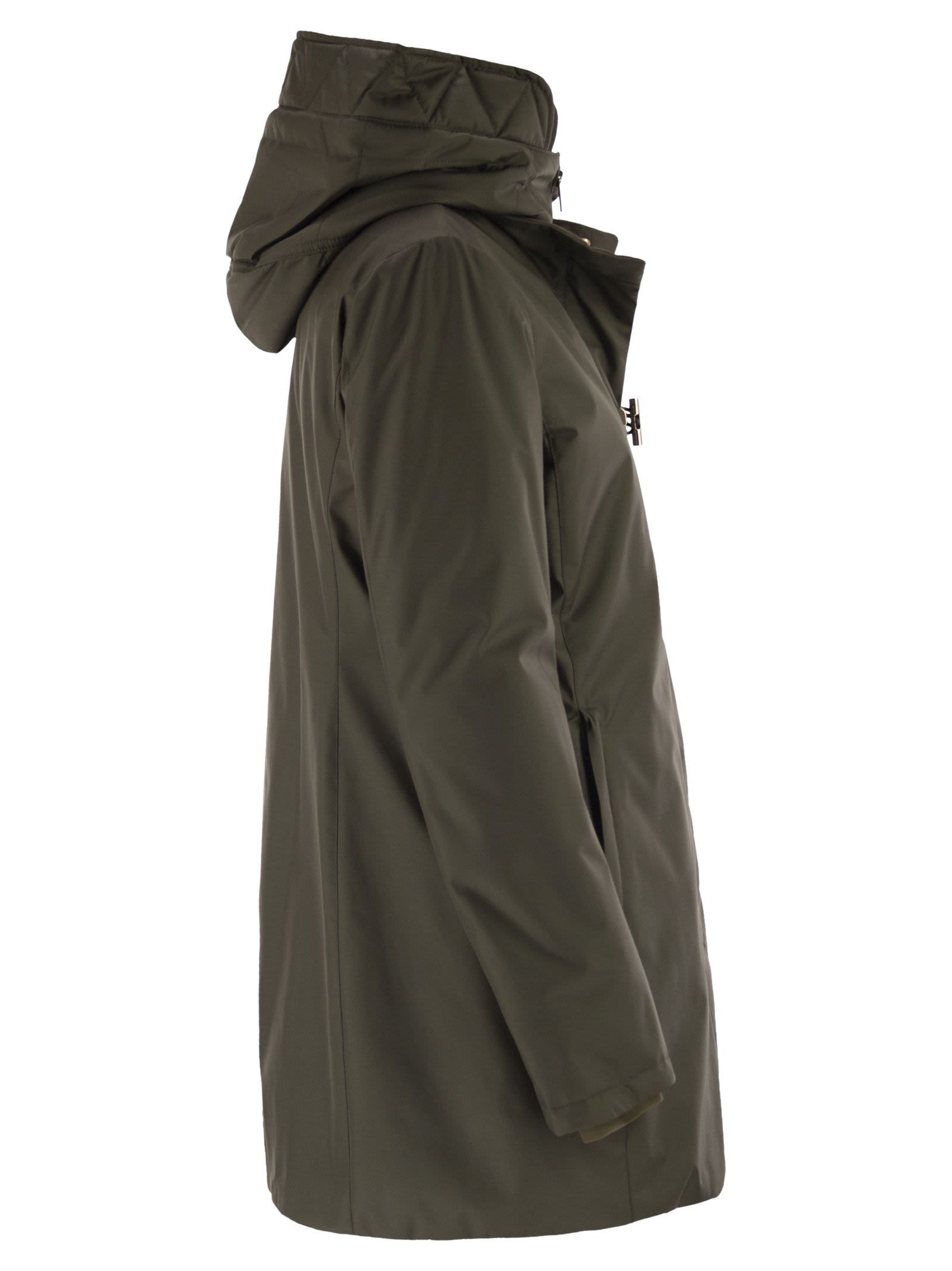 Fay Women Technical Gabardine Toggle Coat FAY
