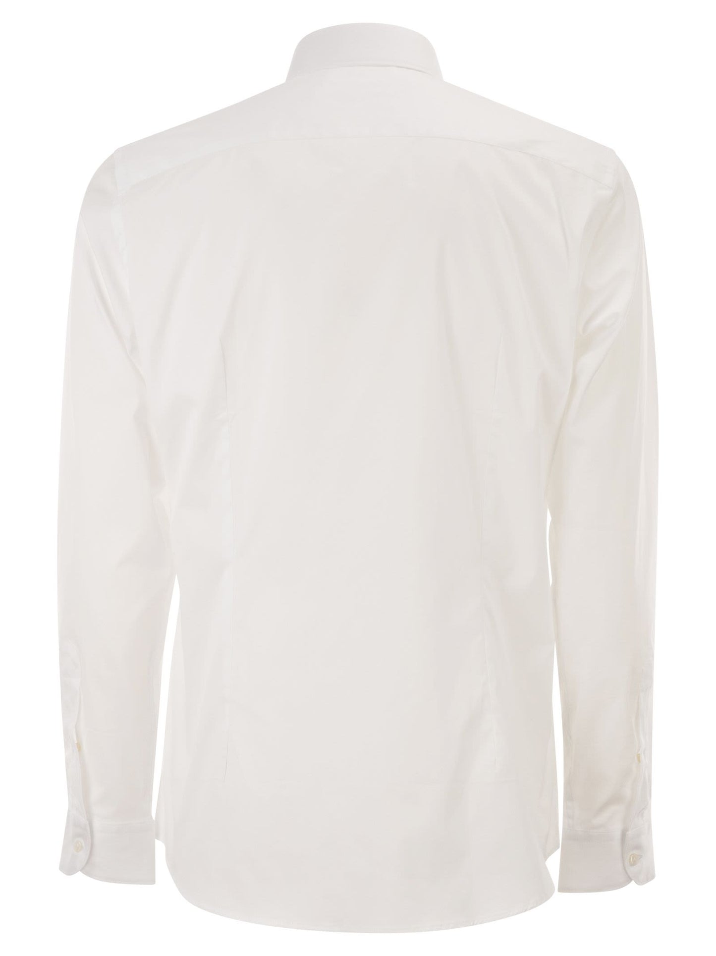 Fay Men Regular Fit Shirt In Stretch Poplin