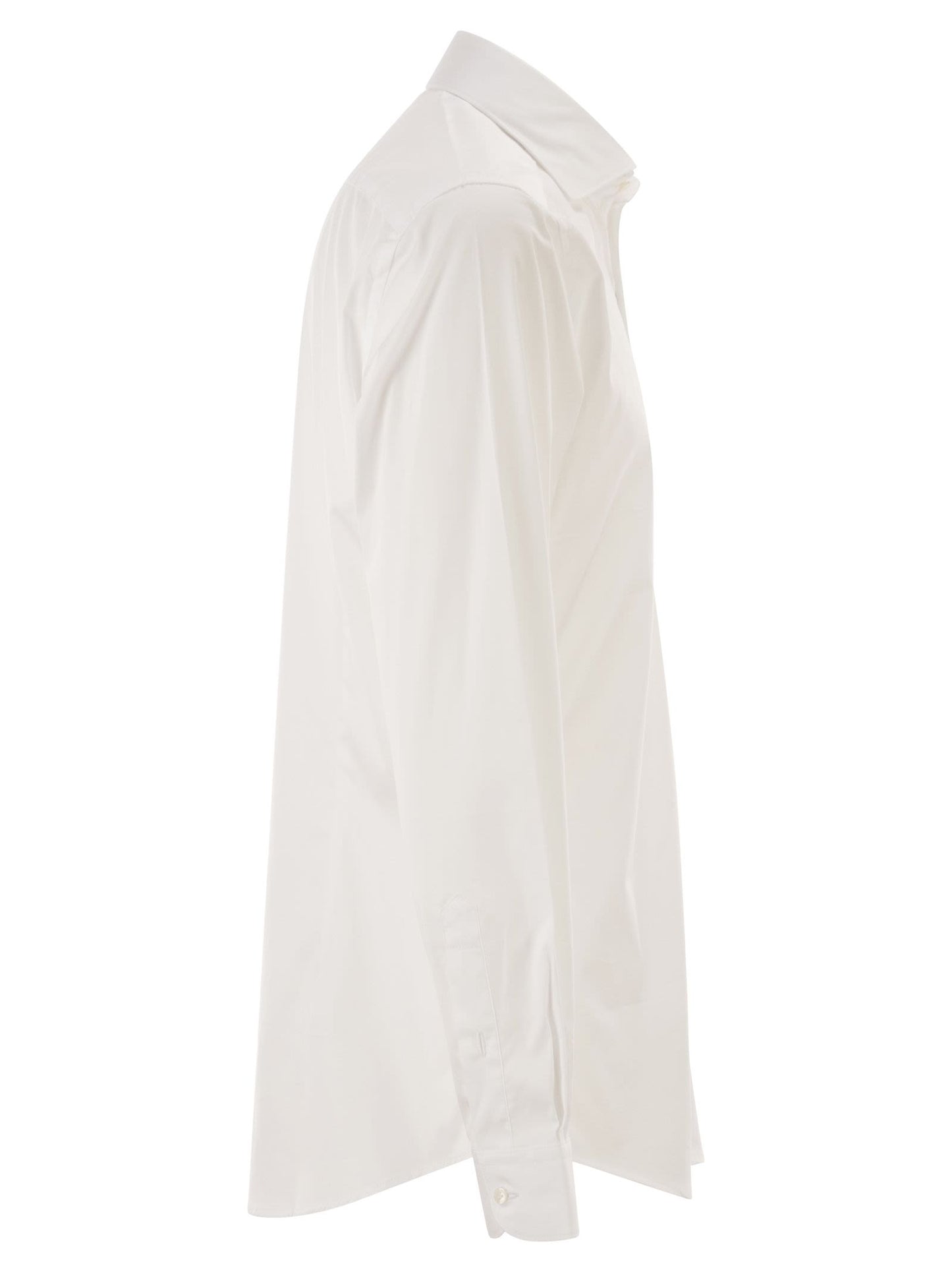 Fay Men Regular Fit Shirt In Stretch Poplin