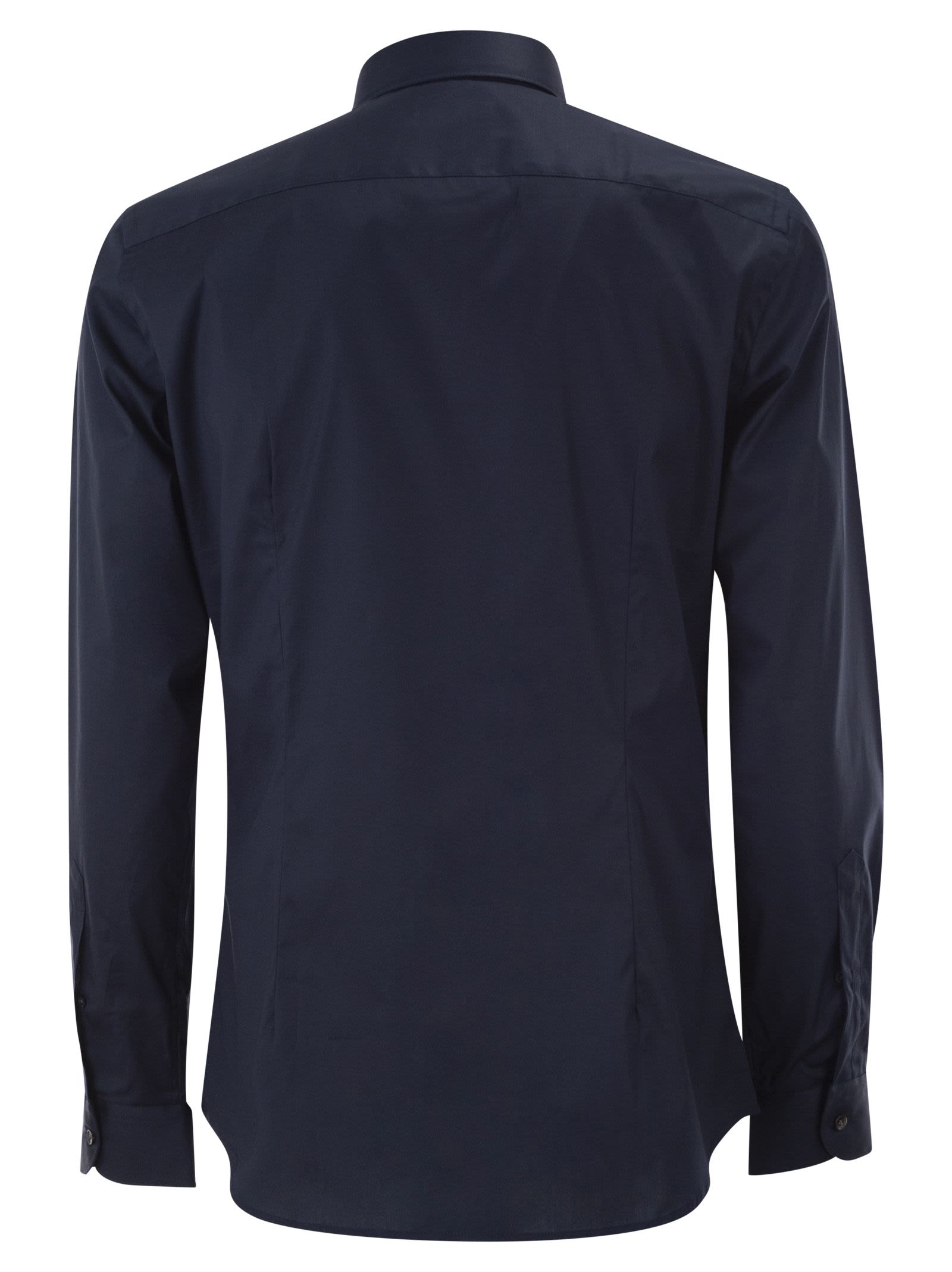 Fay Men Regular Fit Shirt In Stretch Poplin FAY