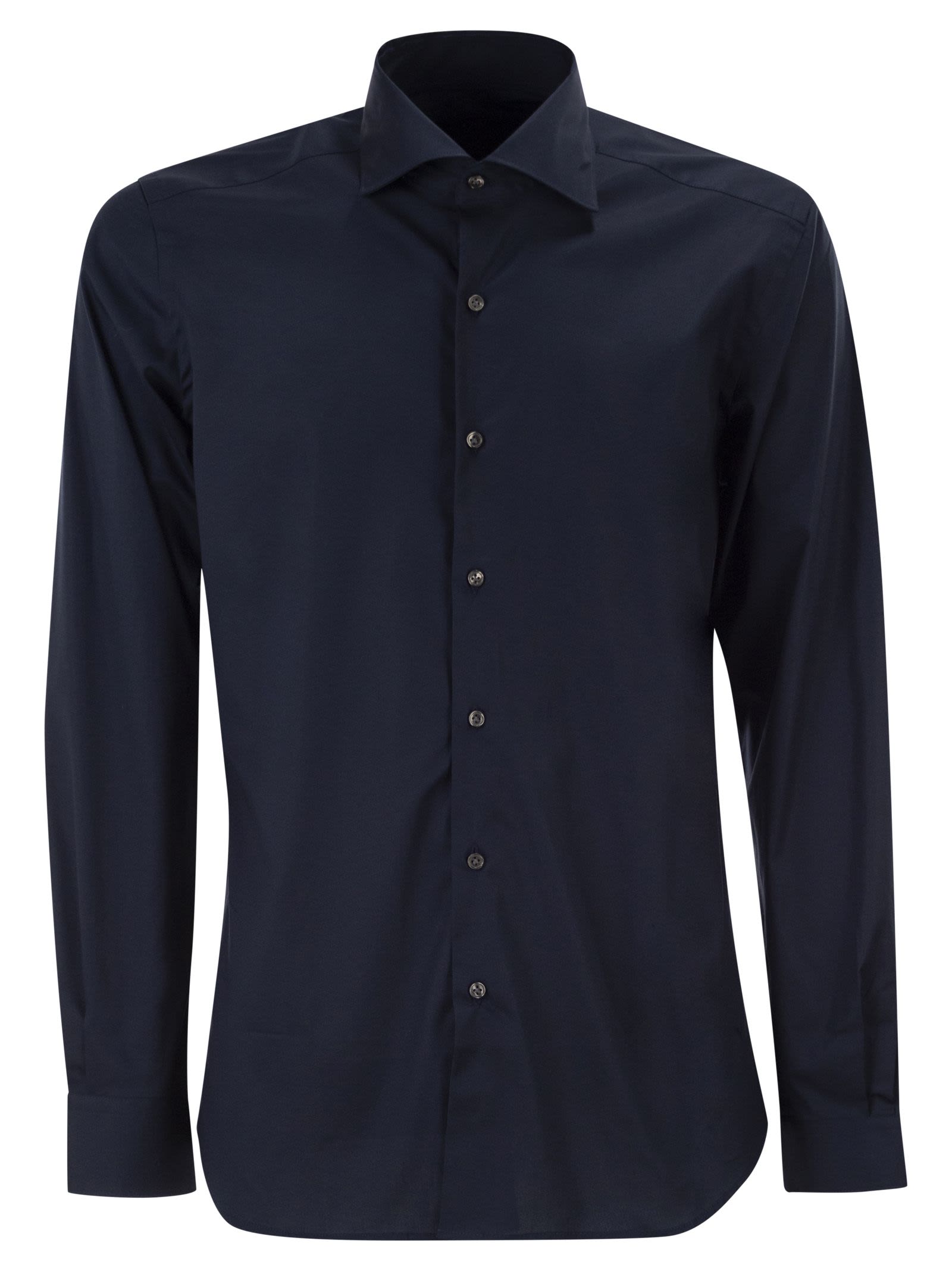 Fay Men Regular Fit Shirt In Stretch Poplin FAY