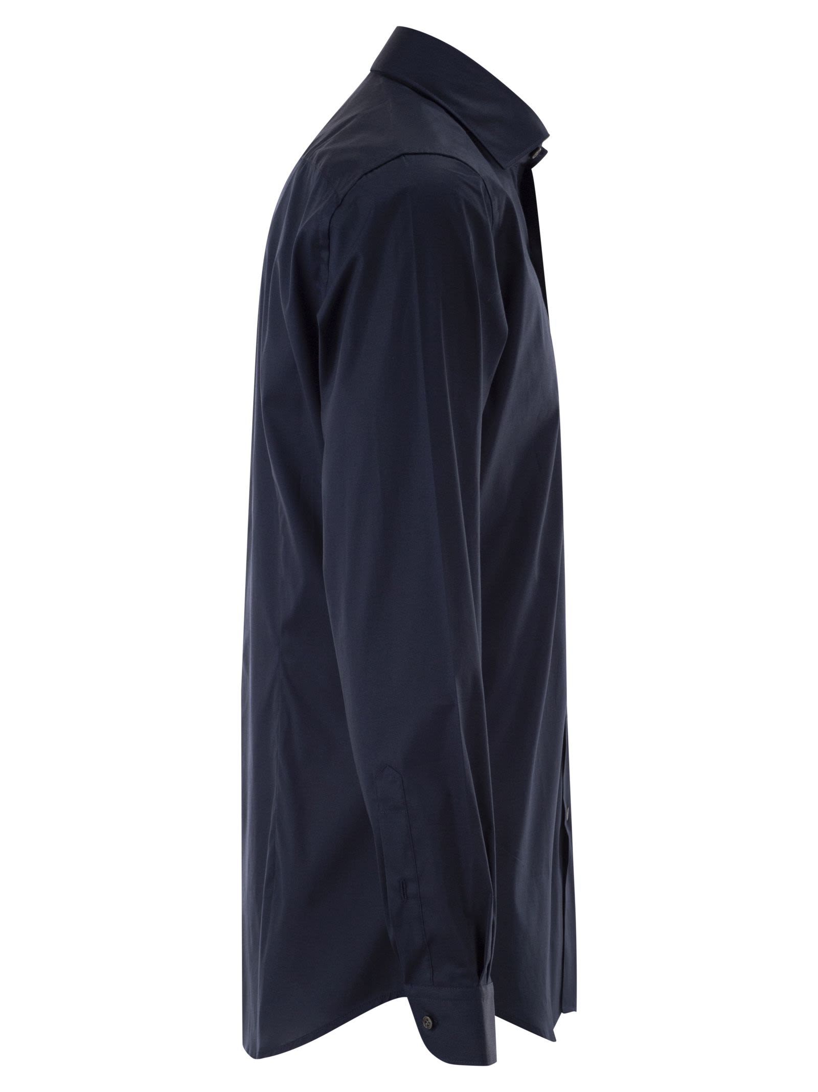 Fay Men Regular Fit Shirt In Stretch Poplin FAY