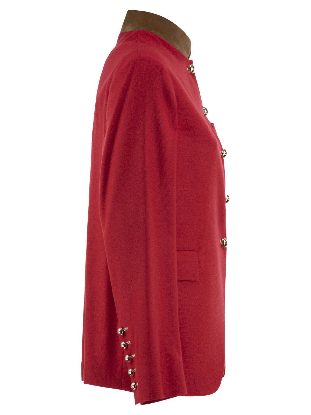 Fay Women Viscose And Wool Blend Jacket With Contrasting Collar FAY