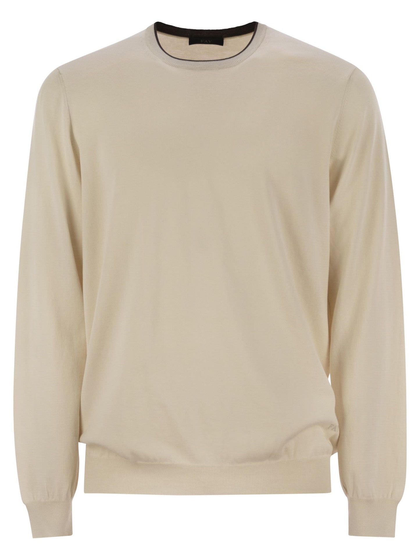 Fay Men Cotton Crew-Neck Jumper FAY