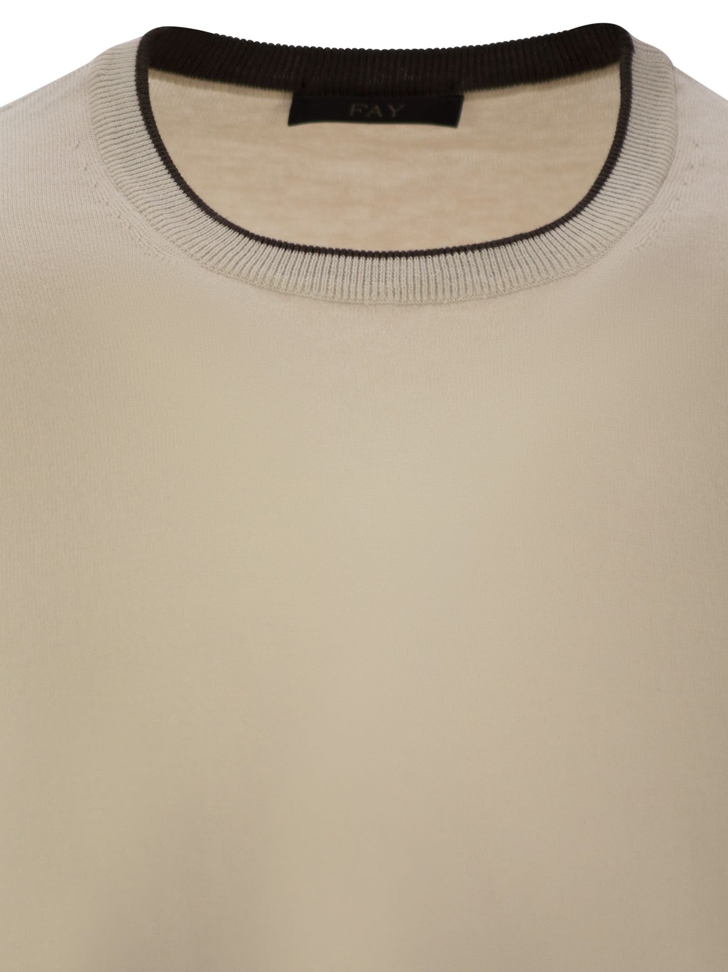 Fay Men Cotton Crew-Neck Jumper FAY