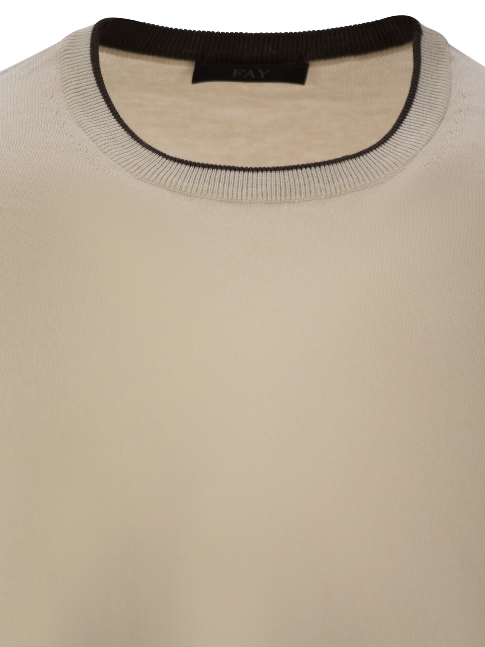 Fay Men Cotton Crew-Neck Jumper FAY