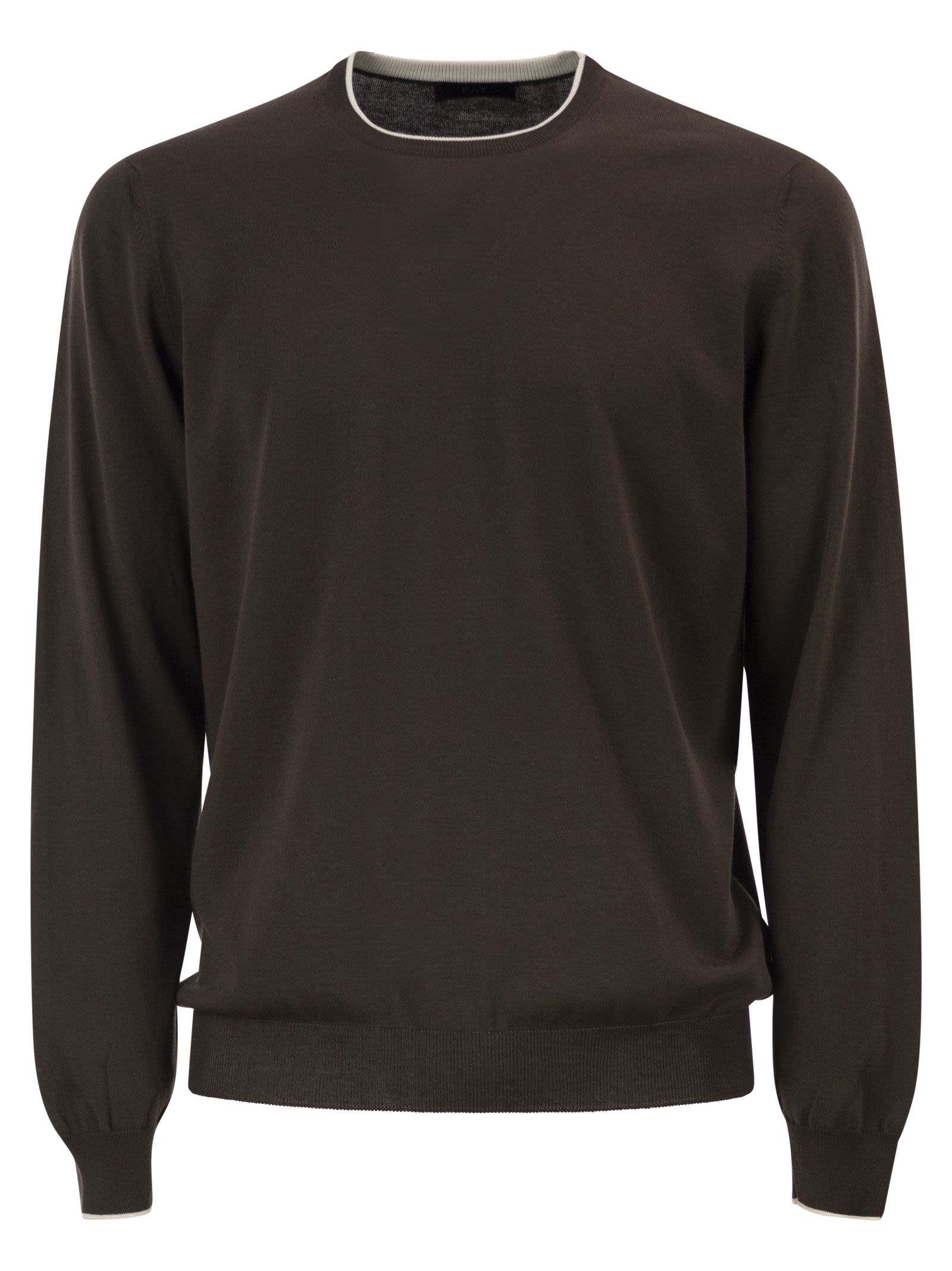 Fay Men Cotton Crew Neck Jumper FAY