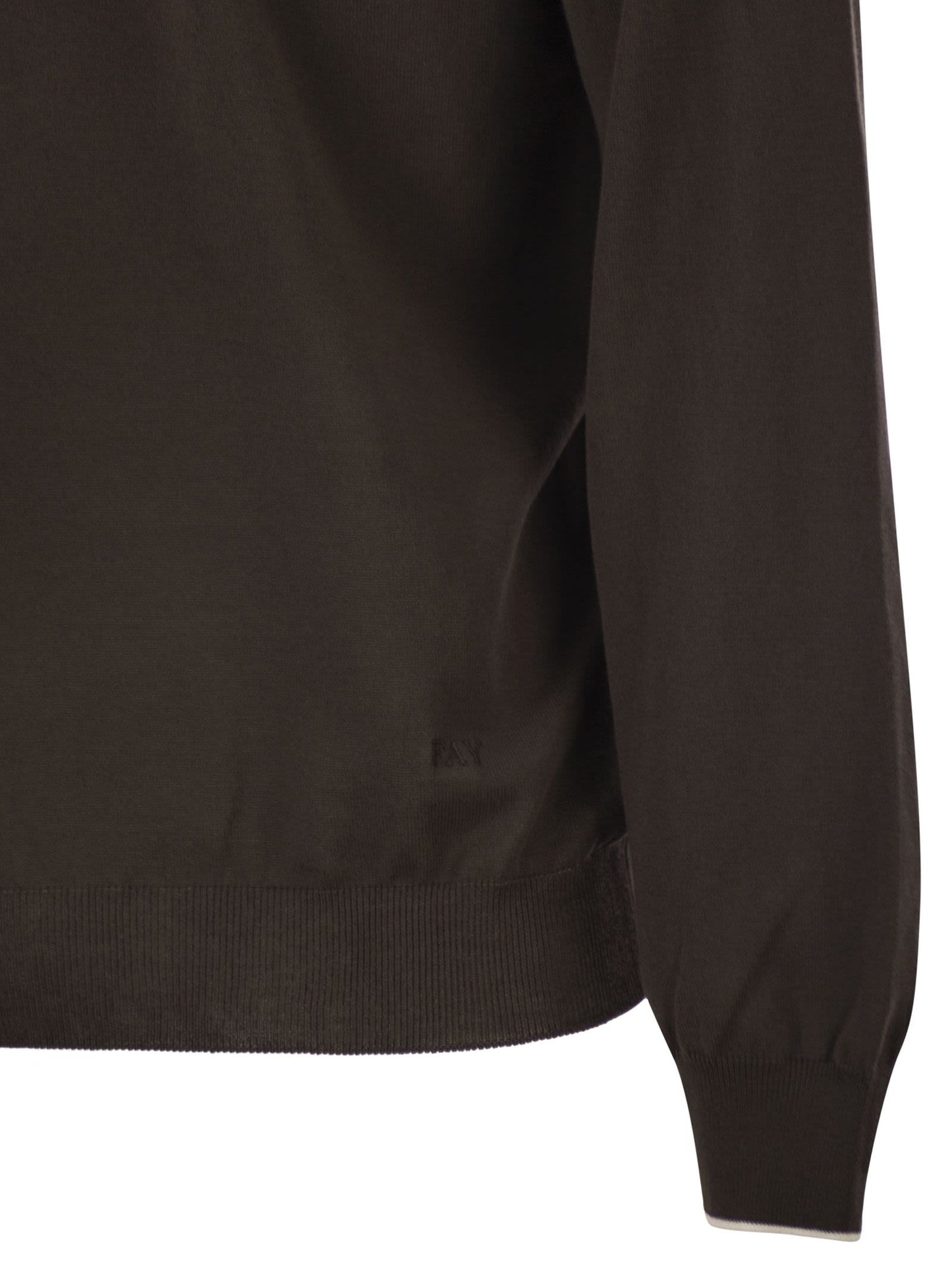 Fay Men Cotton Crew Neck Jumper FAY