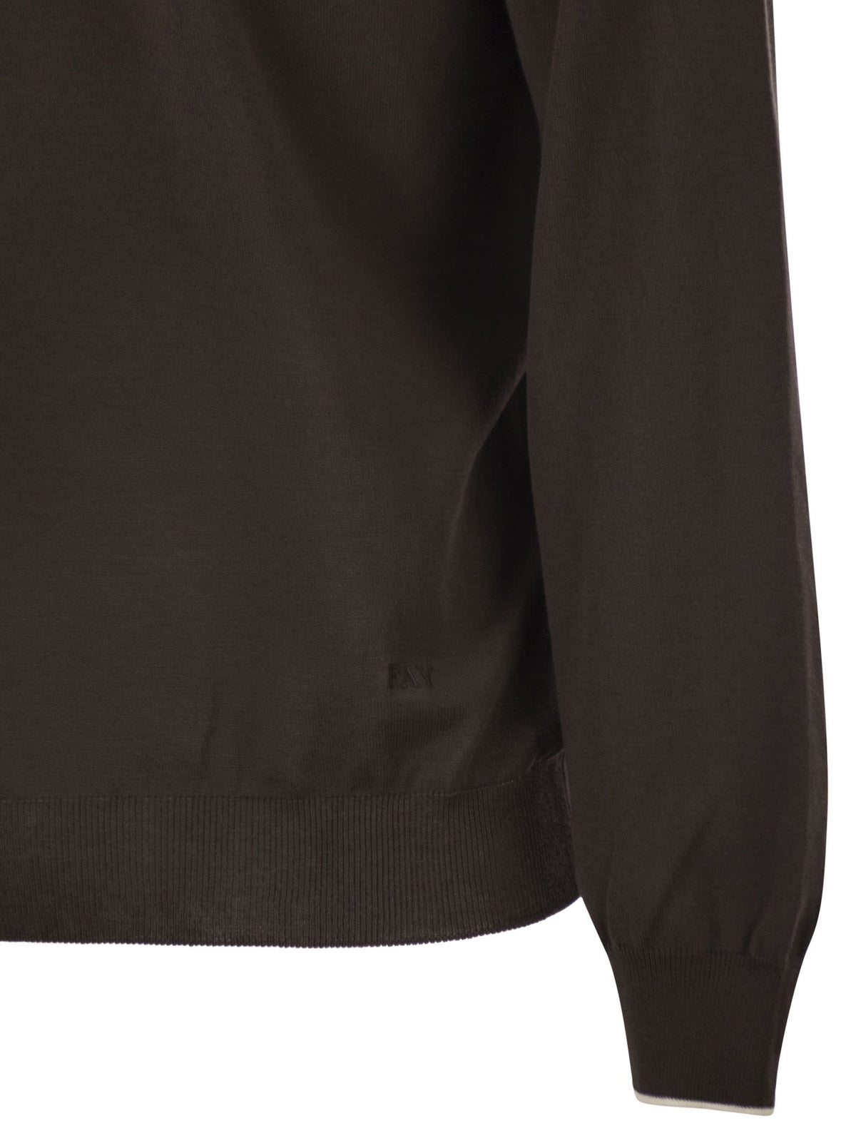 Fay Men Cotton Crew Neck Jumper