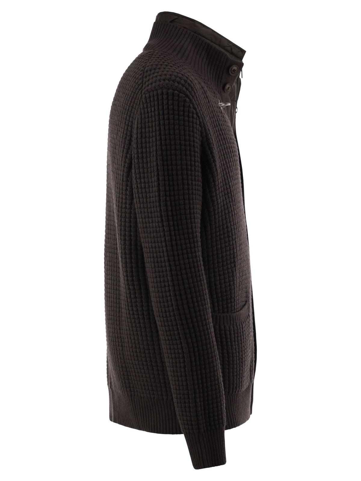 Fay Men Wool Cardigan With Removable Padded Gilet FAY