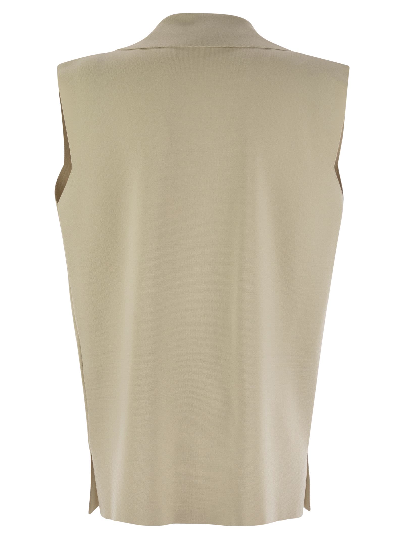 Fay Women Technical Viscose Knitted Vest FAY