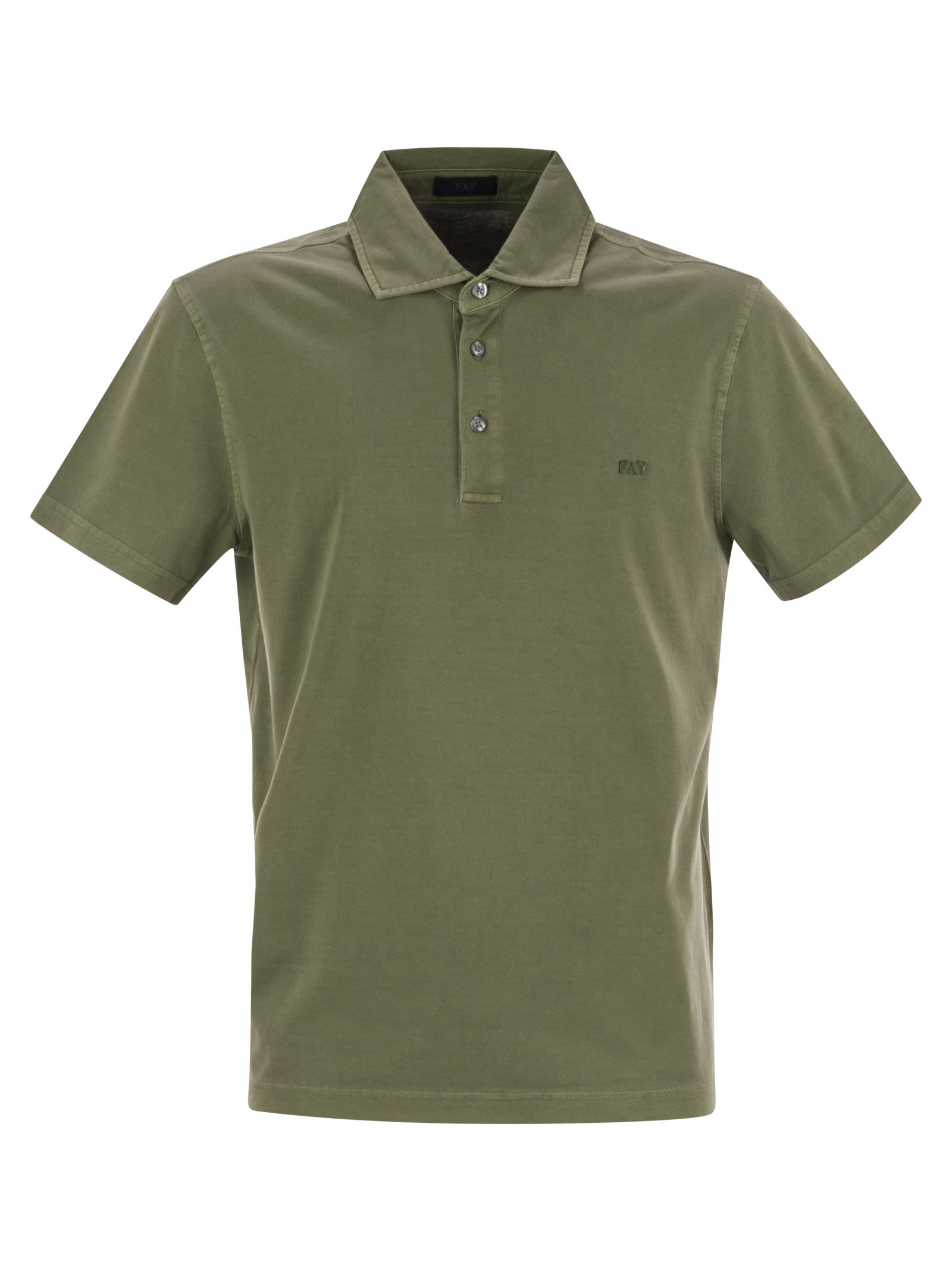Fay Men Cotton Jersey Polo Shirt FAY