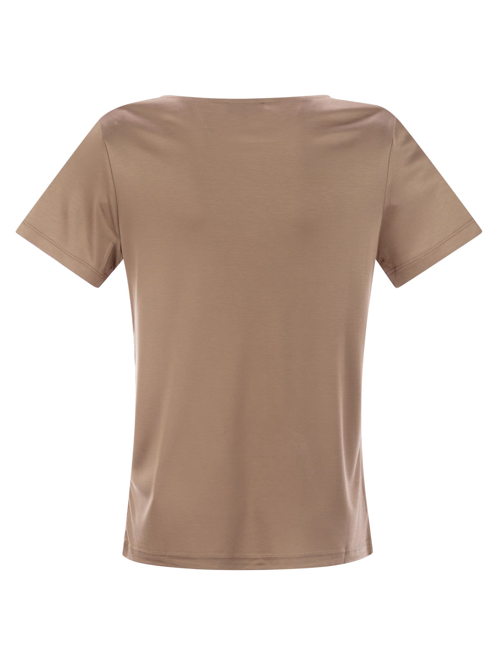 Fay Women Jersey T-Shirt With Boat Neckline FAY