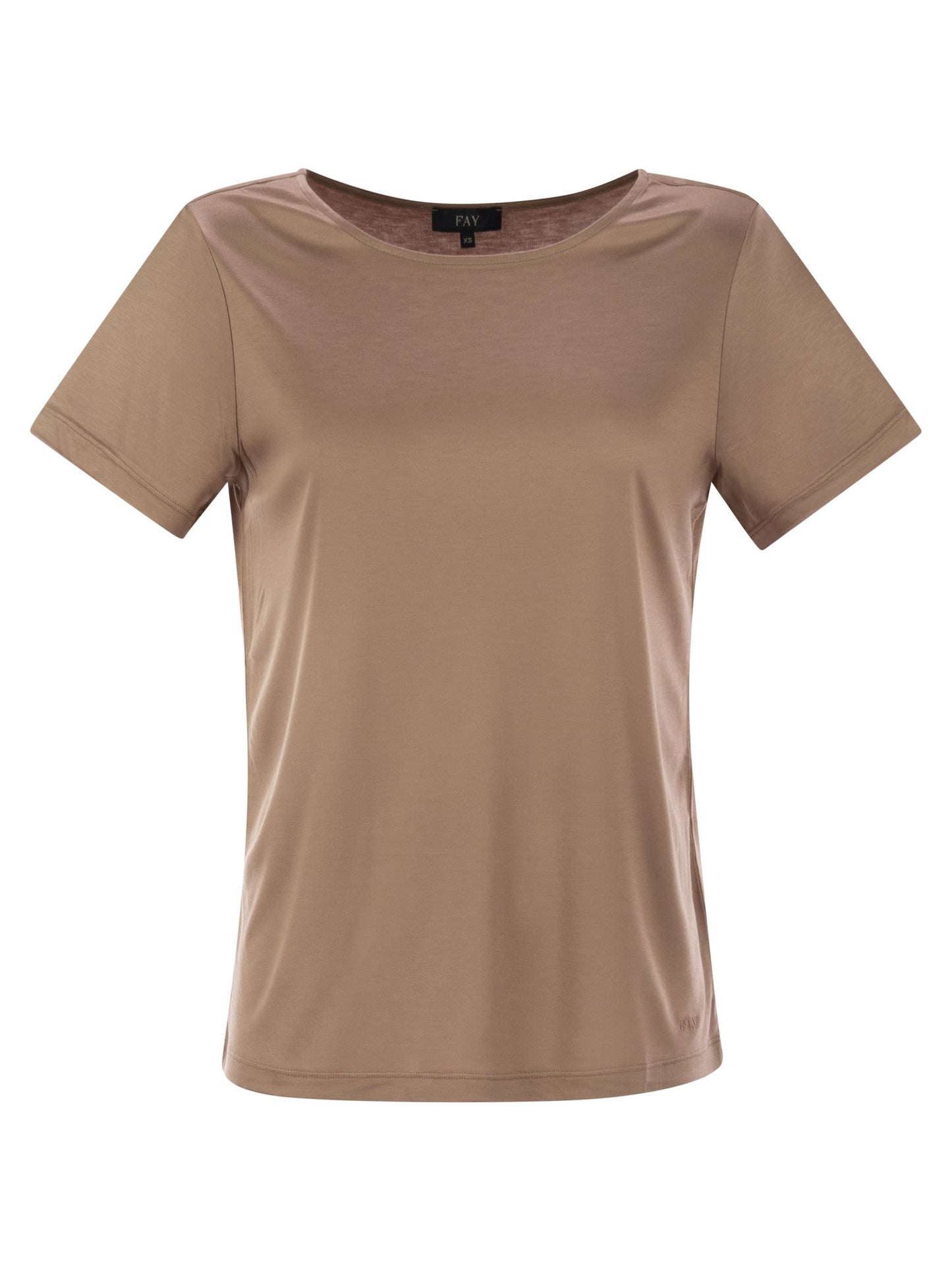 Fay Women Jersey T-Shirt With Boat Neckline FAY