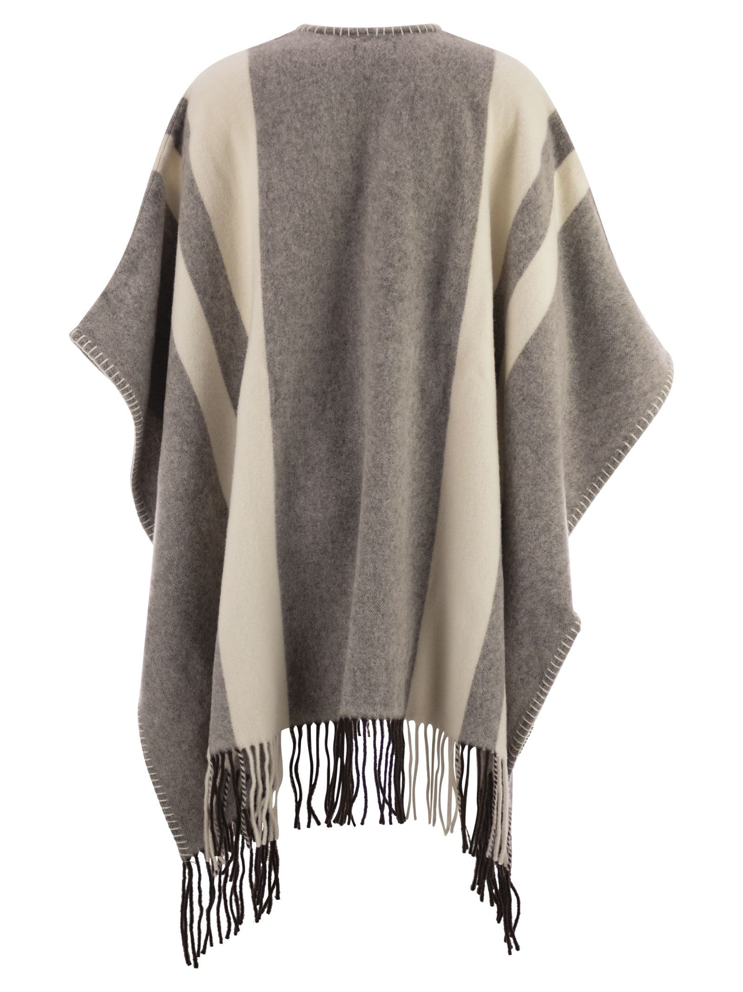 Fay Women Wool Poncho With Hook FAY