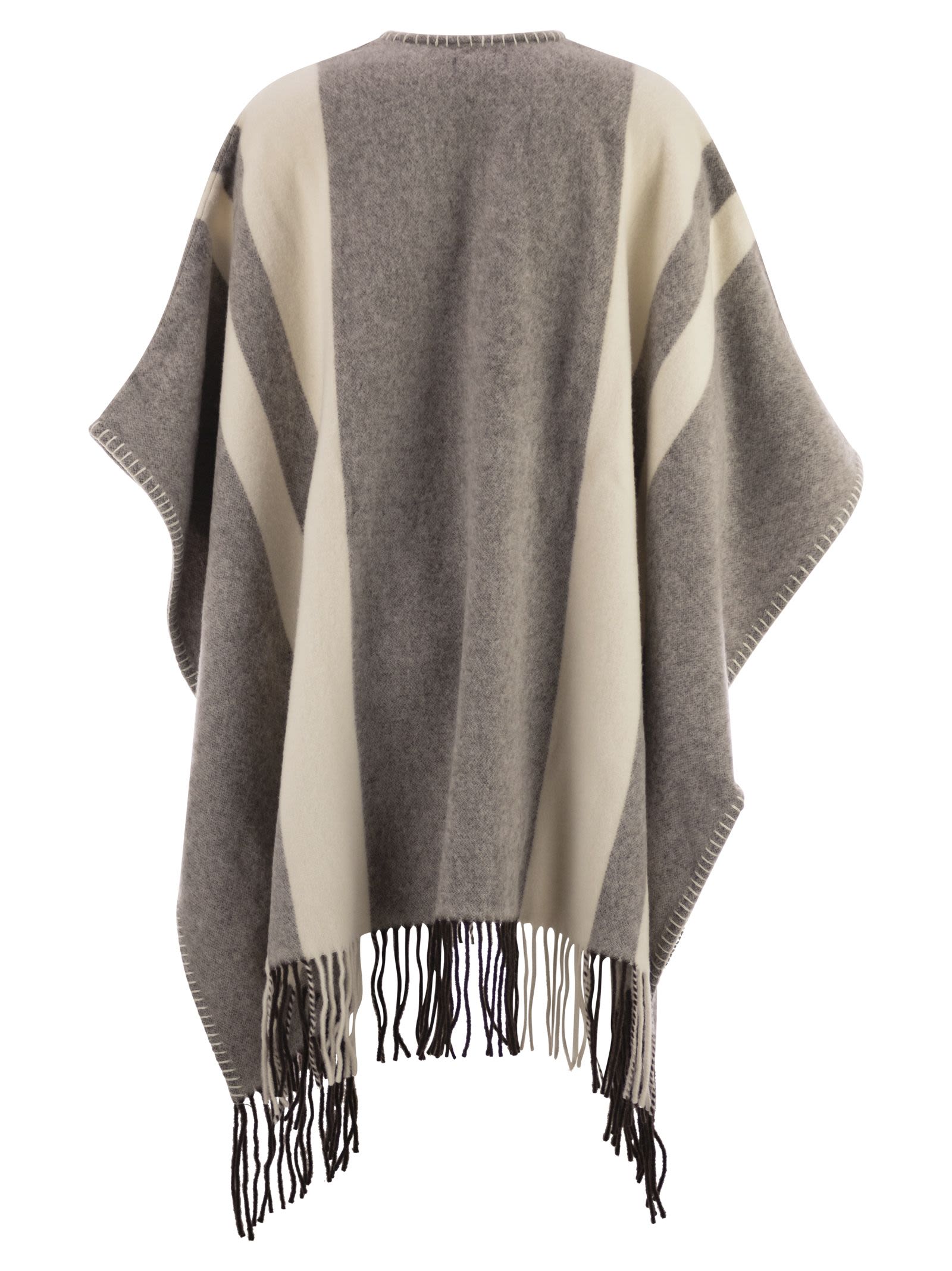 Fay Women Wool Poncho With Hook FAY