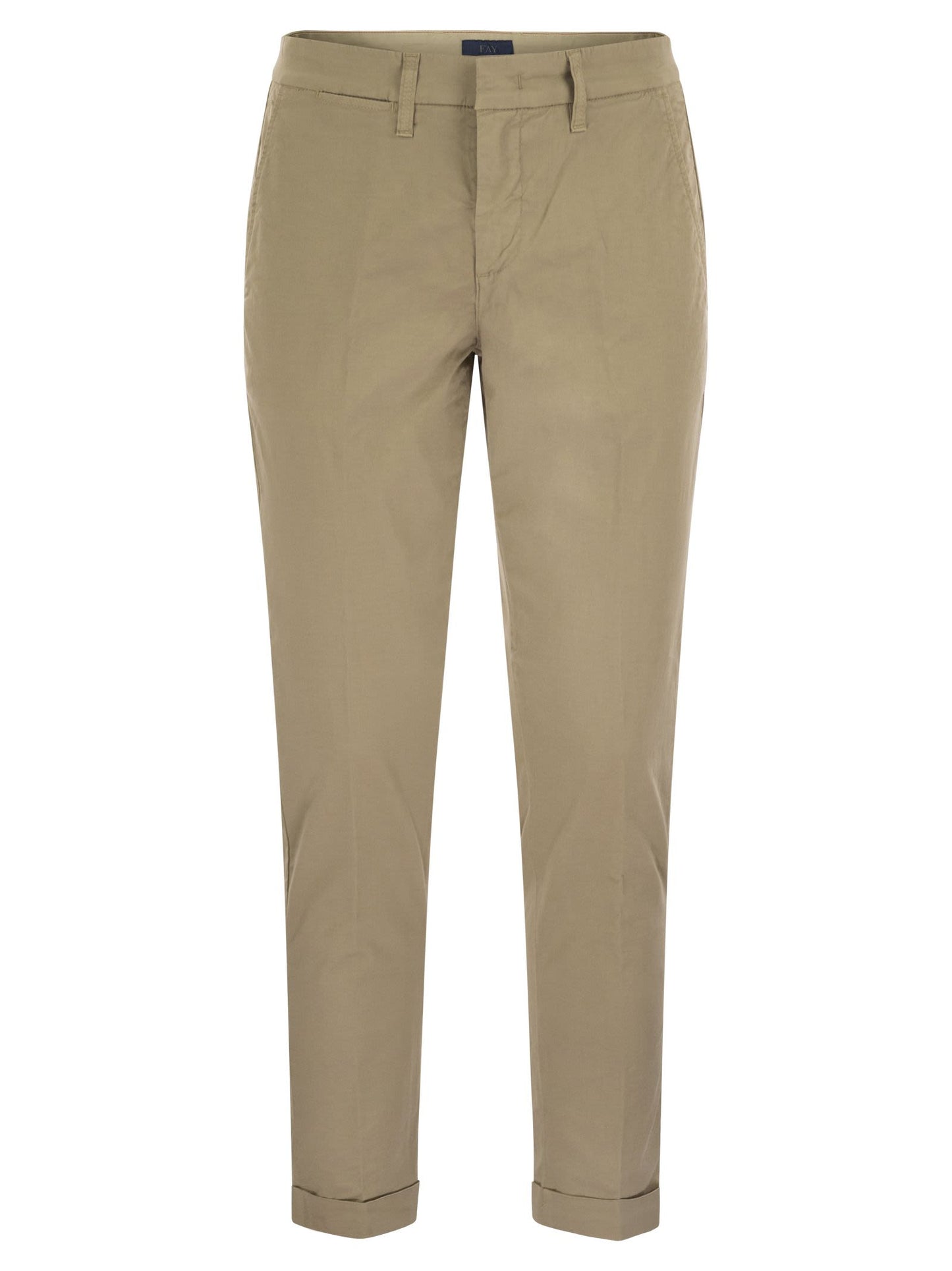 Fay Men Stretch Gabardine Slim Trousers FAY