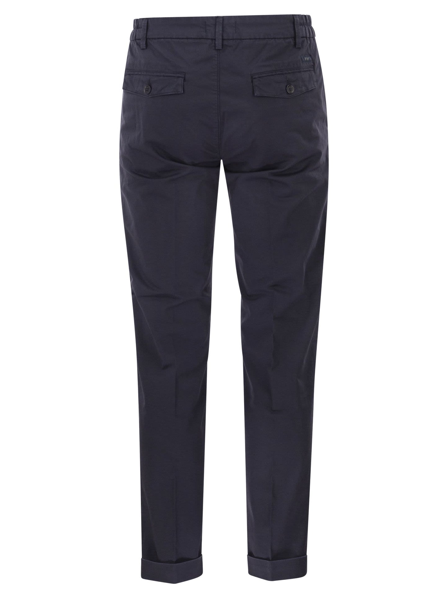 Fay Men Slim Fit Trousers In Stretch Gabardine FAY